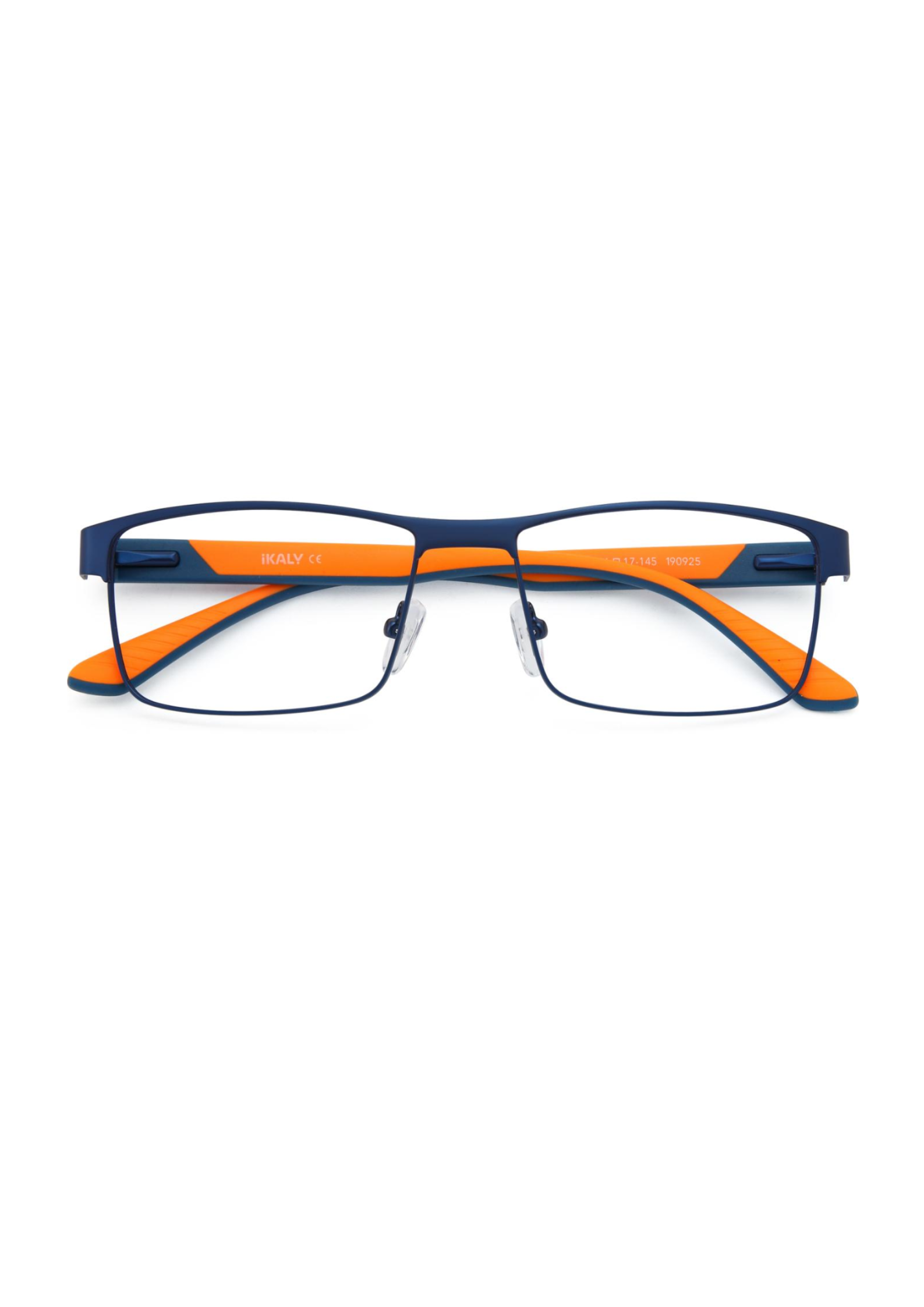 IKALY P332 – Métal | Lunettes de vue homme Bleu Marine & Orange