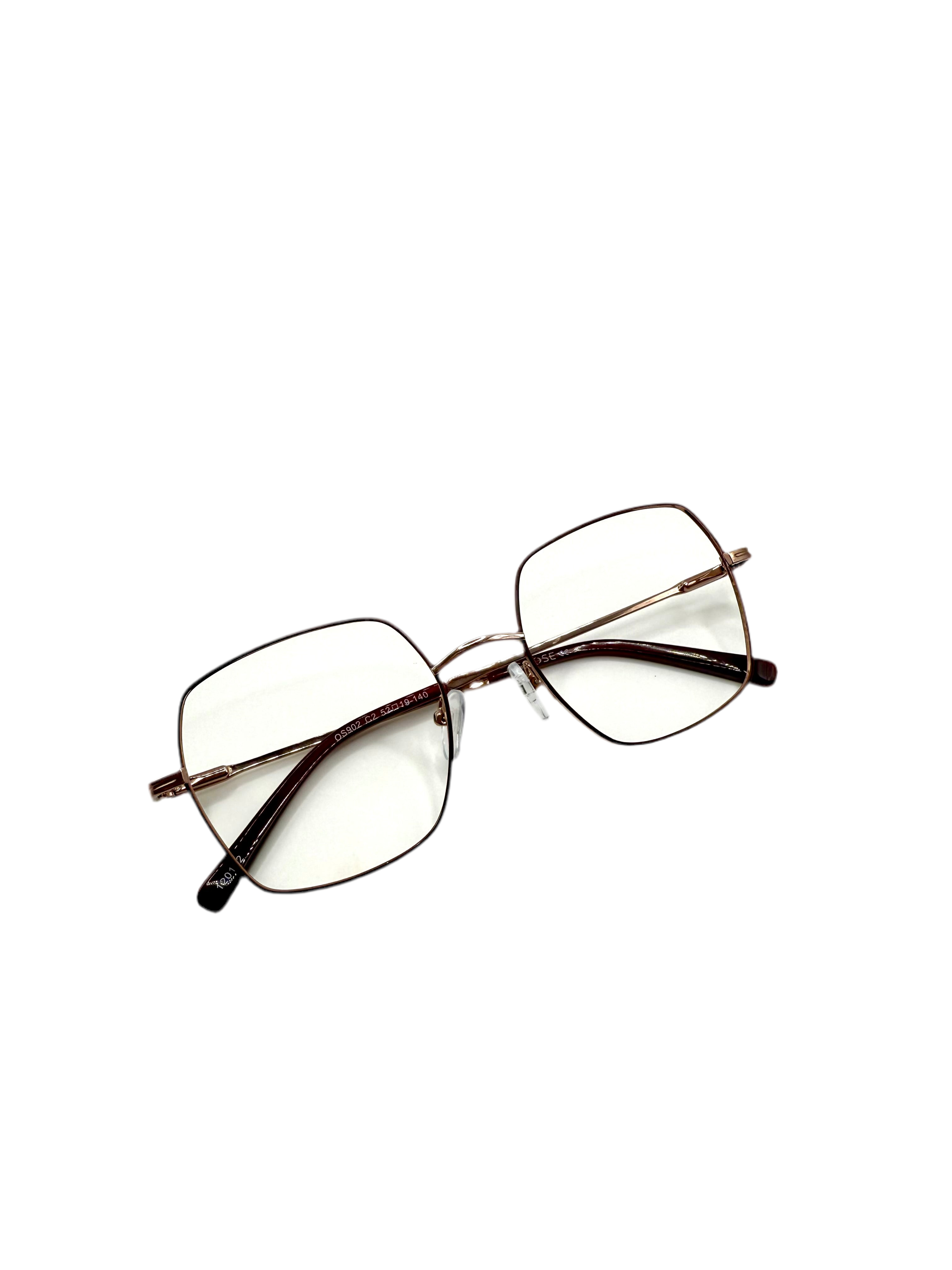 OSMOSE - OS902 | Lunettes de vue femme métal bordeaux et rose gold