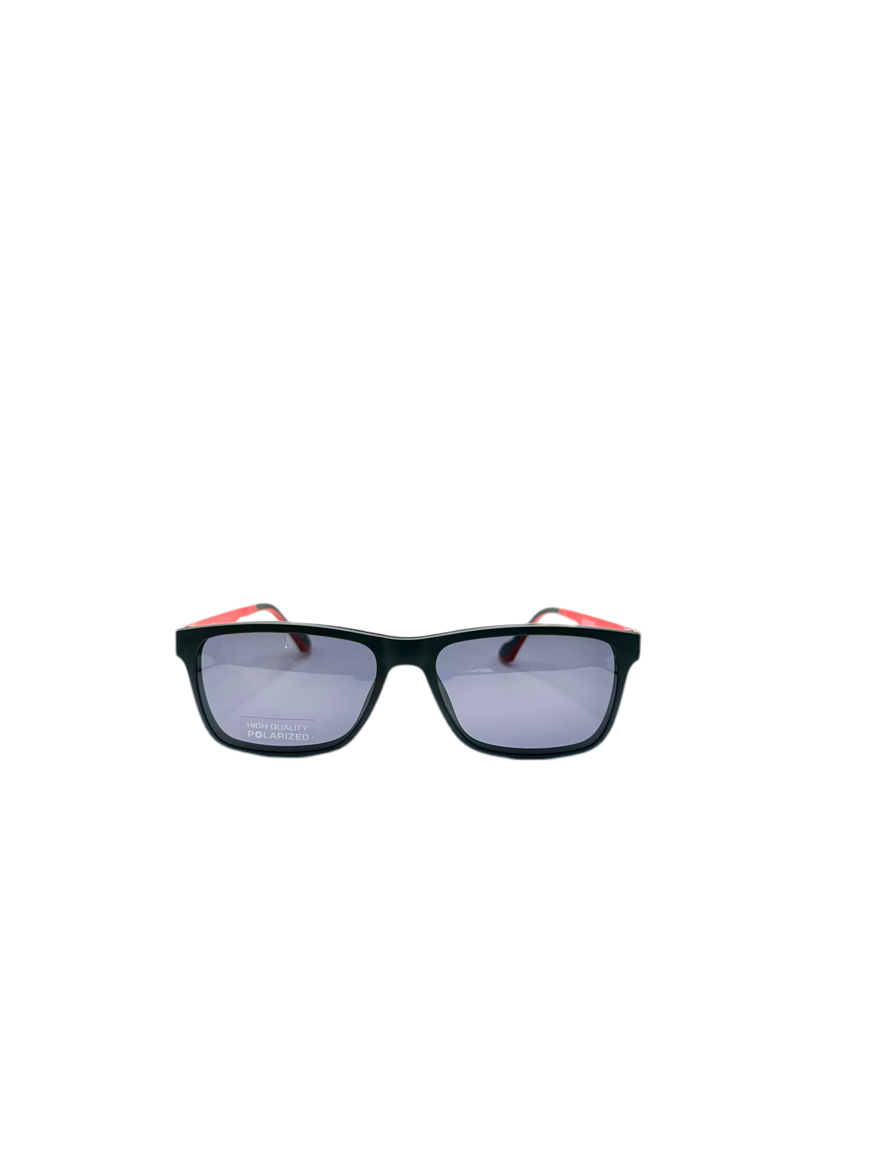 OSMOSE - OCP538 | Lunettes de vue homme ultem noir intérieur rouge à clip