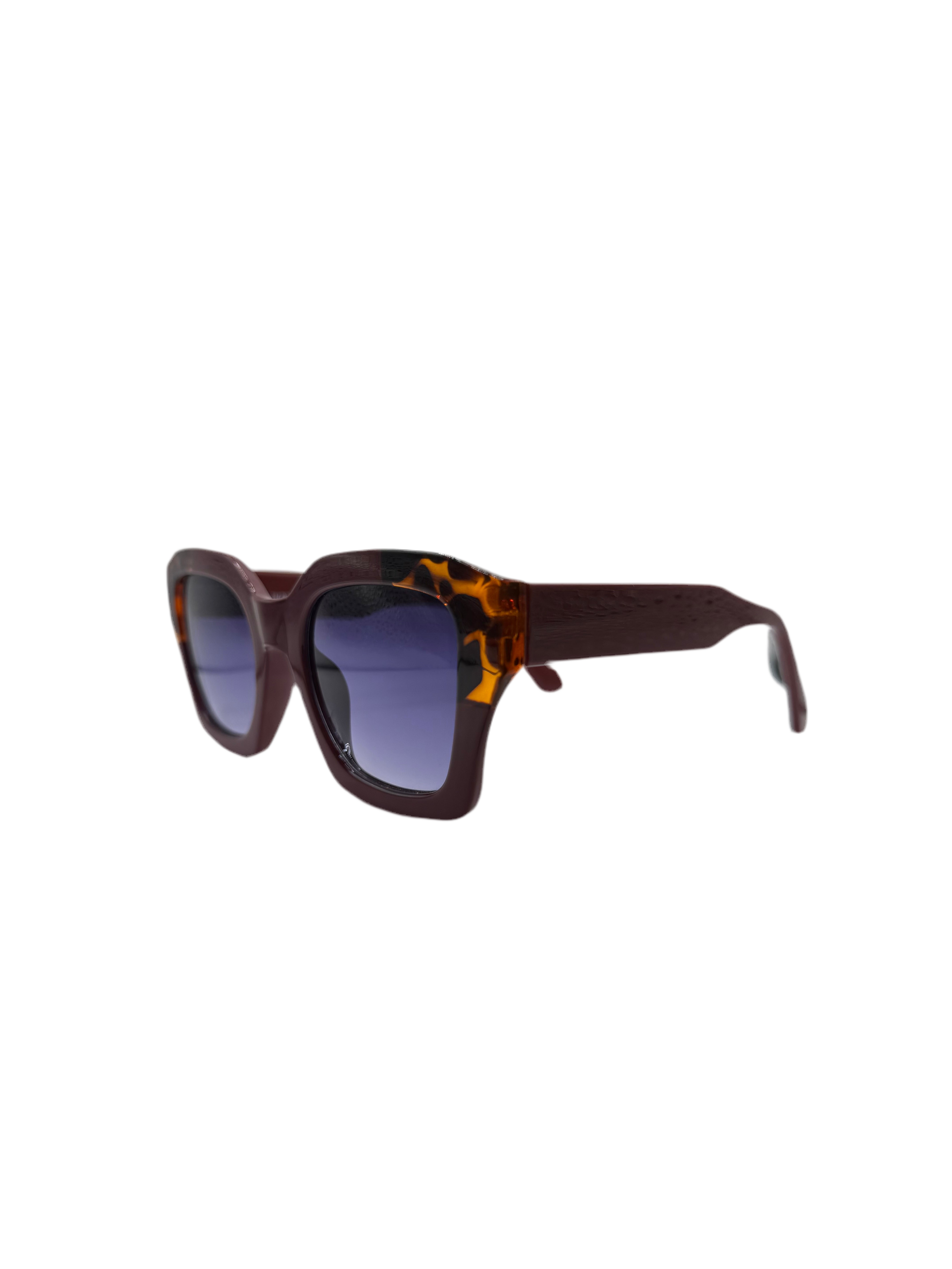 IKALY SP4269 – Lunettes de soleil femme bordeaux & écaille
