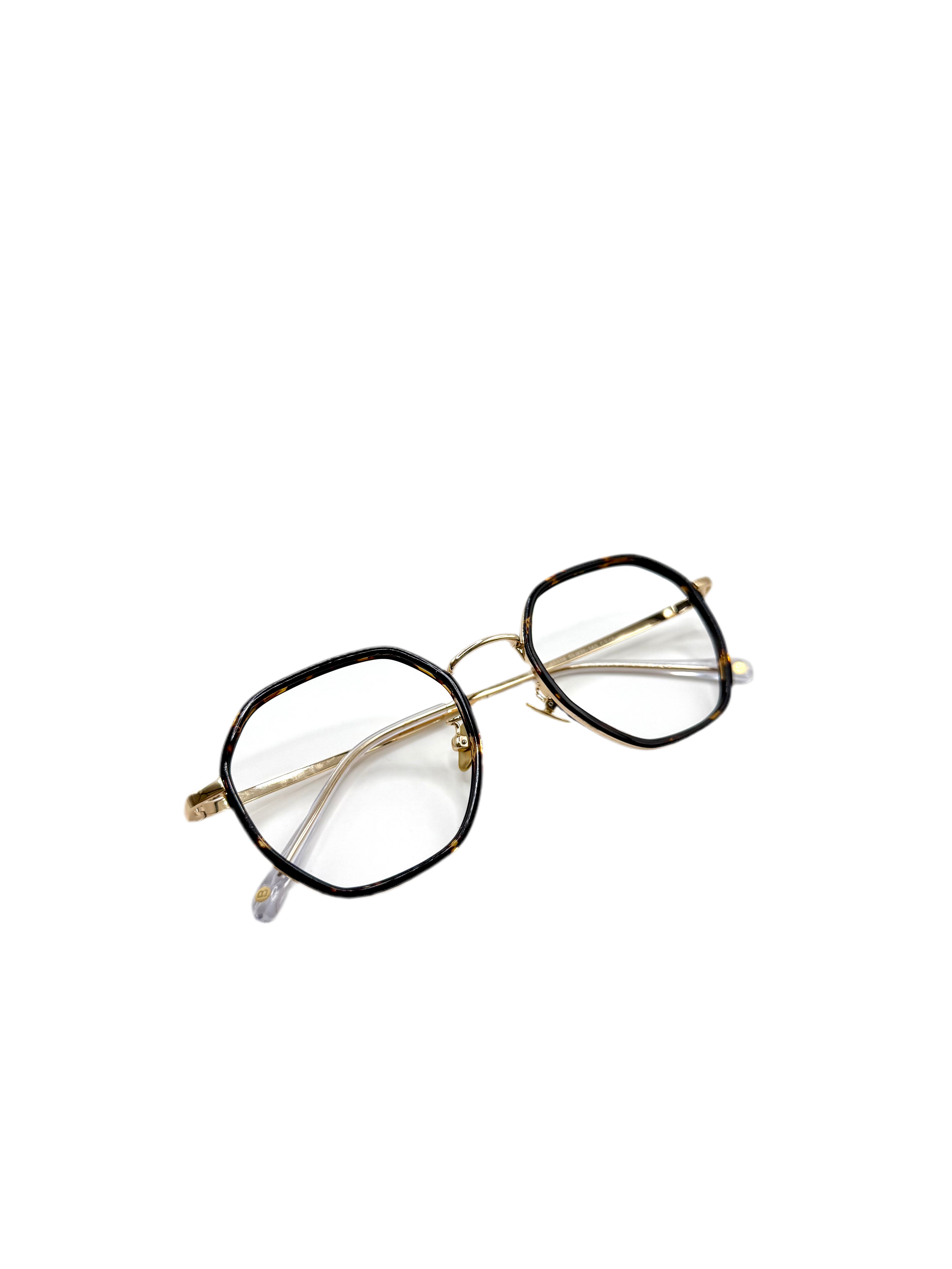 Bali – Jade | Lunettes de vue femme combiné doré et écaille en acétate