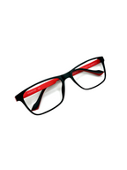 OSMOSE - OCP538 | Lunettes de vue homme ultem noir intérieur rouge à clip