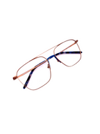 OSMOSE - OS922 | Lunettes de vue homme métal taupe pont bleu