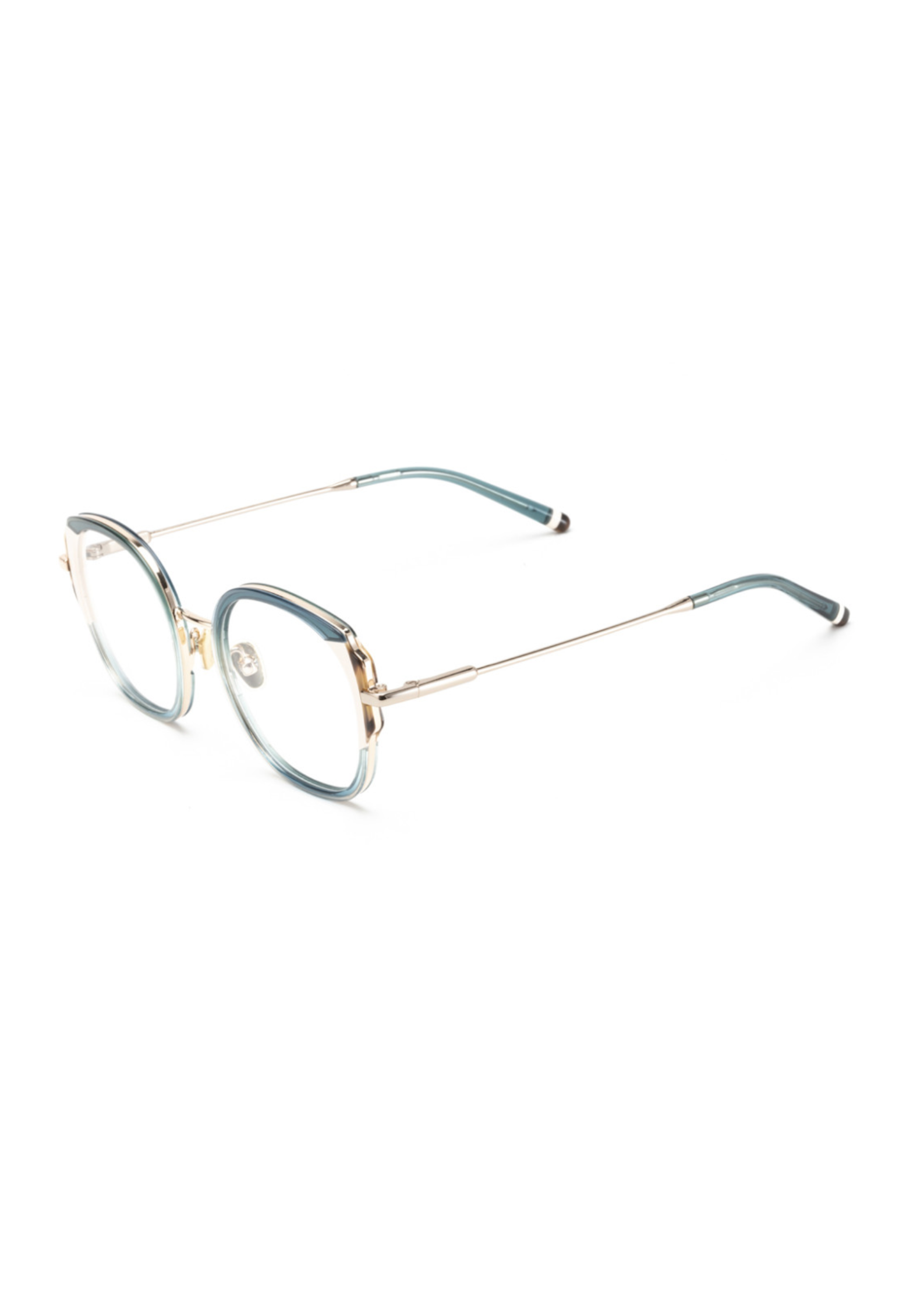 LE PARC – Mori | Lunettes de vue femme combiné or et bleu
