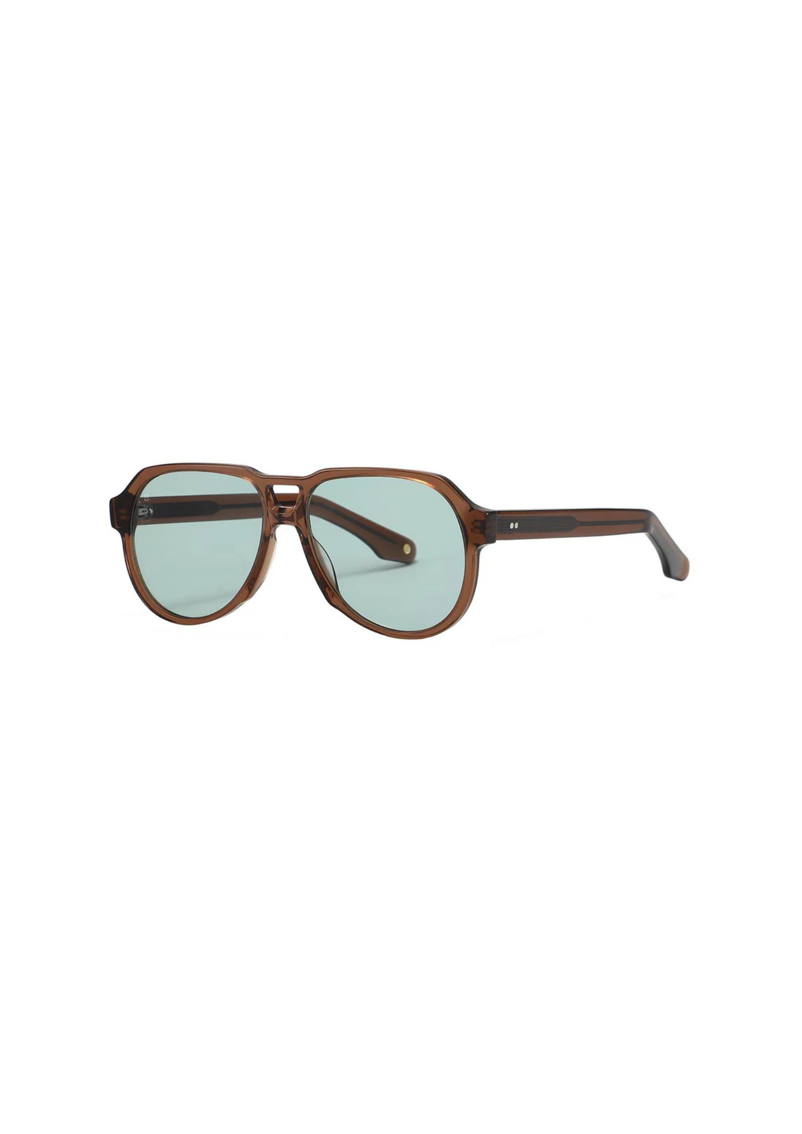 BALI Dune – Lunettes de soleil femme cristal marron verres bleu