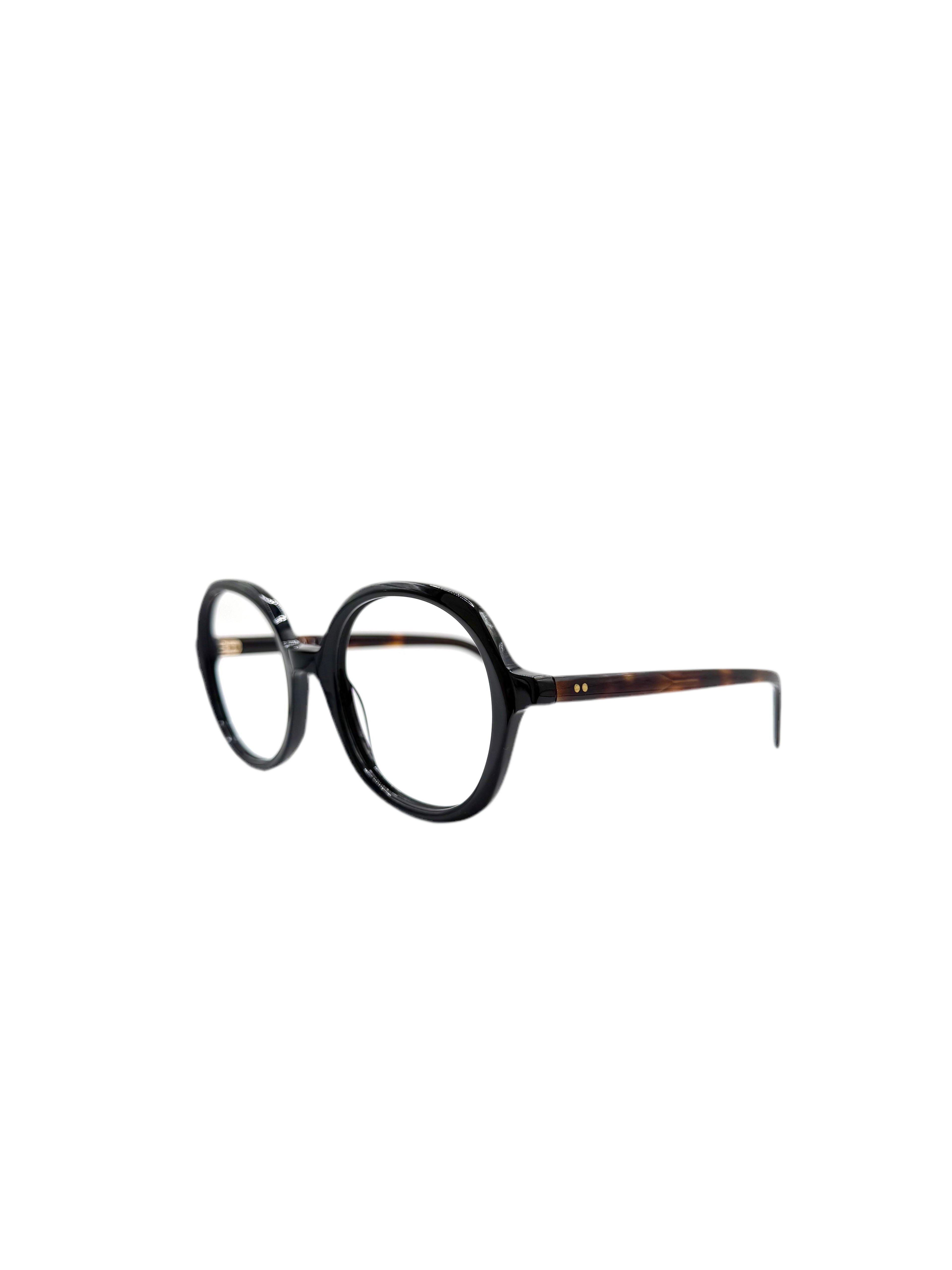 Bali – Celest | Lunettes de vue femme noir et écailles en acétate