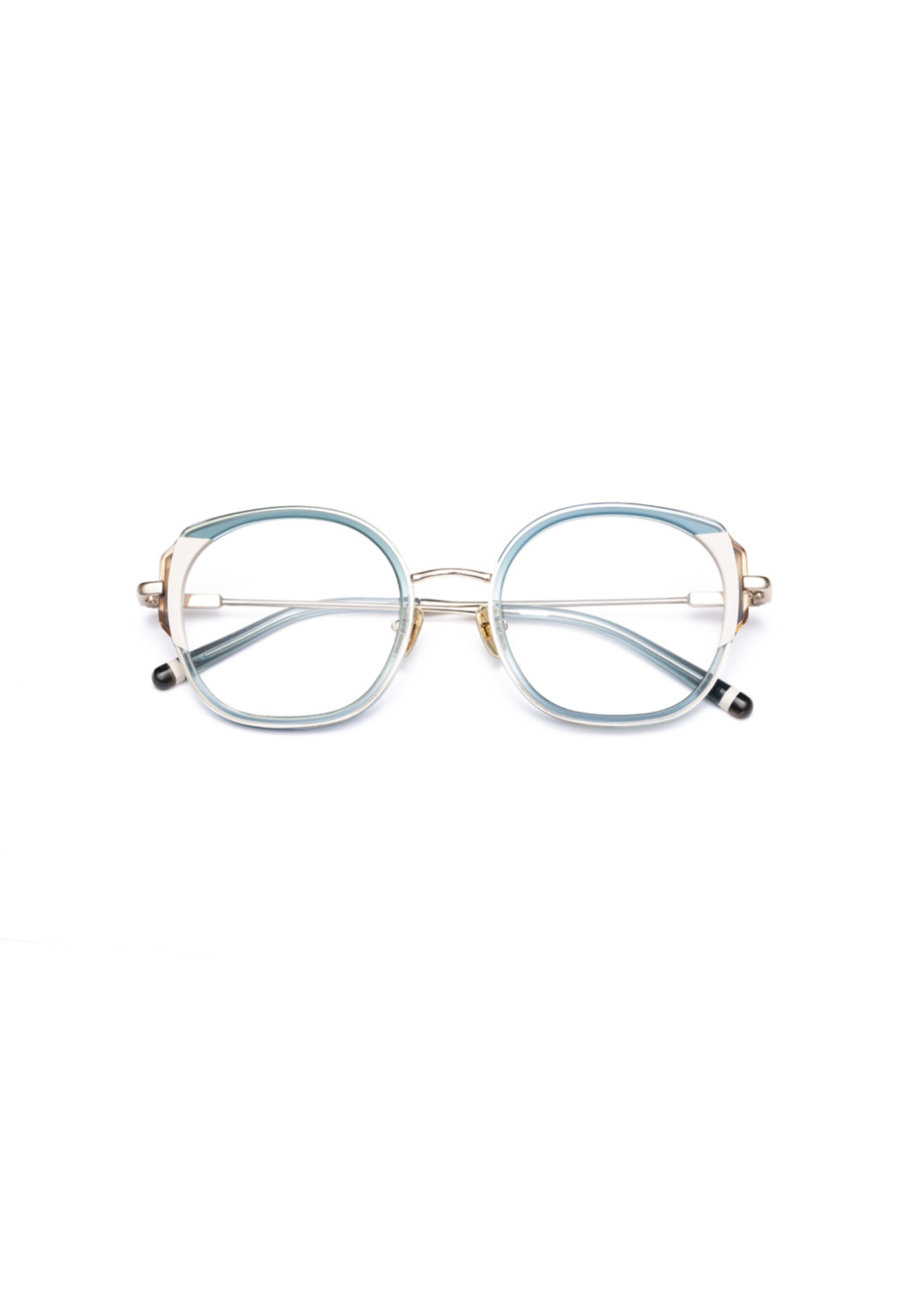 LE PARC – Mori | Lunettes de vue femme combiné or et bleu