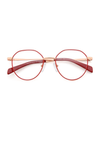 IKALY – P257 | Lunettes de vue enfant métal doré et rouge