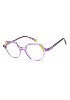 IKALY – OPJ033 | Lunettes de vue enfant cristal mauve et jaune