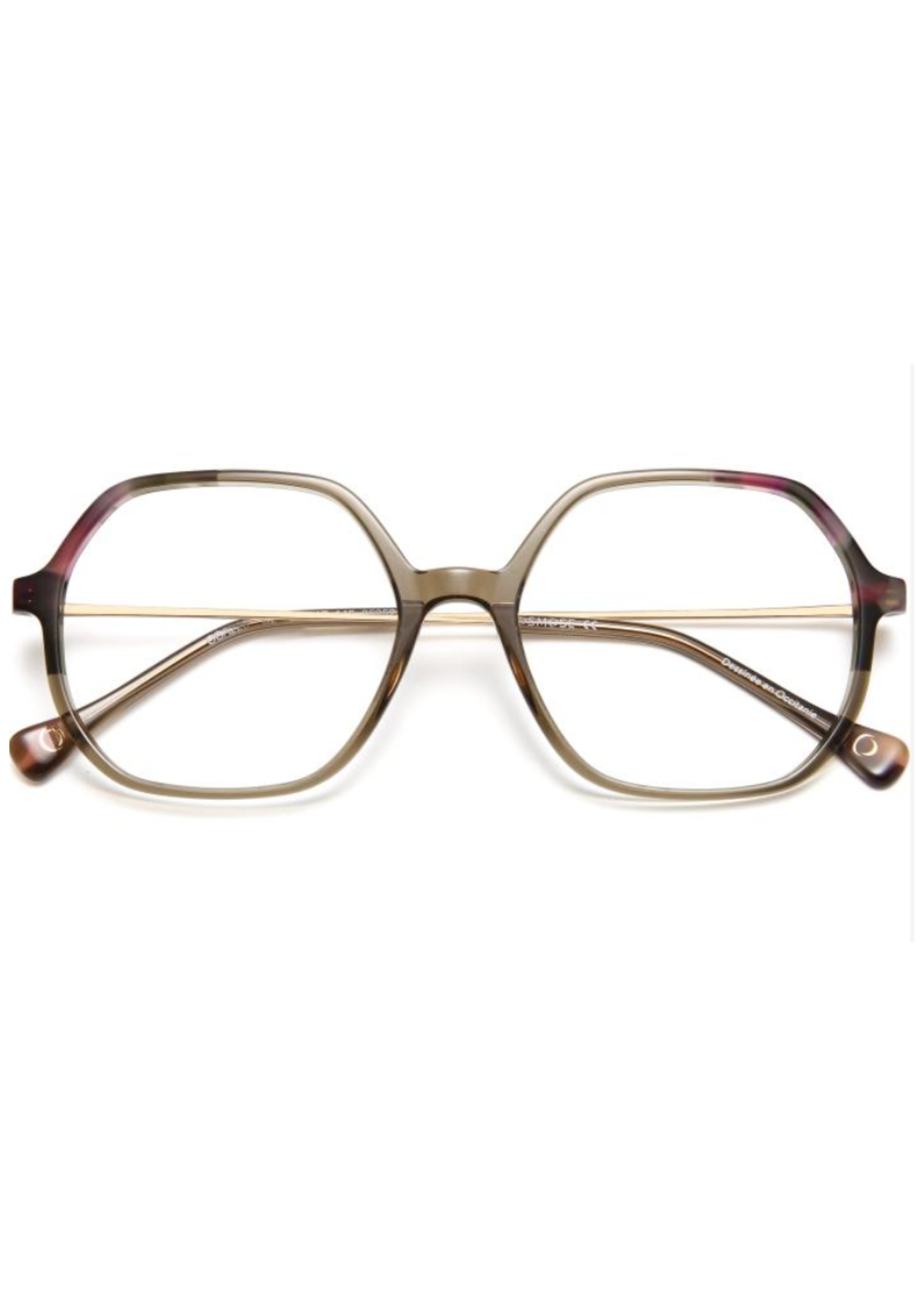 OSMOSE - OSA226 | Lunettes de vue femme acétate vert branche doré