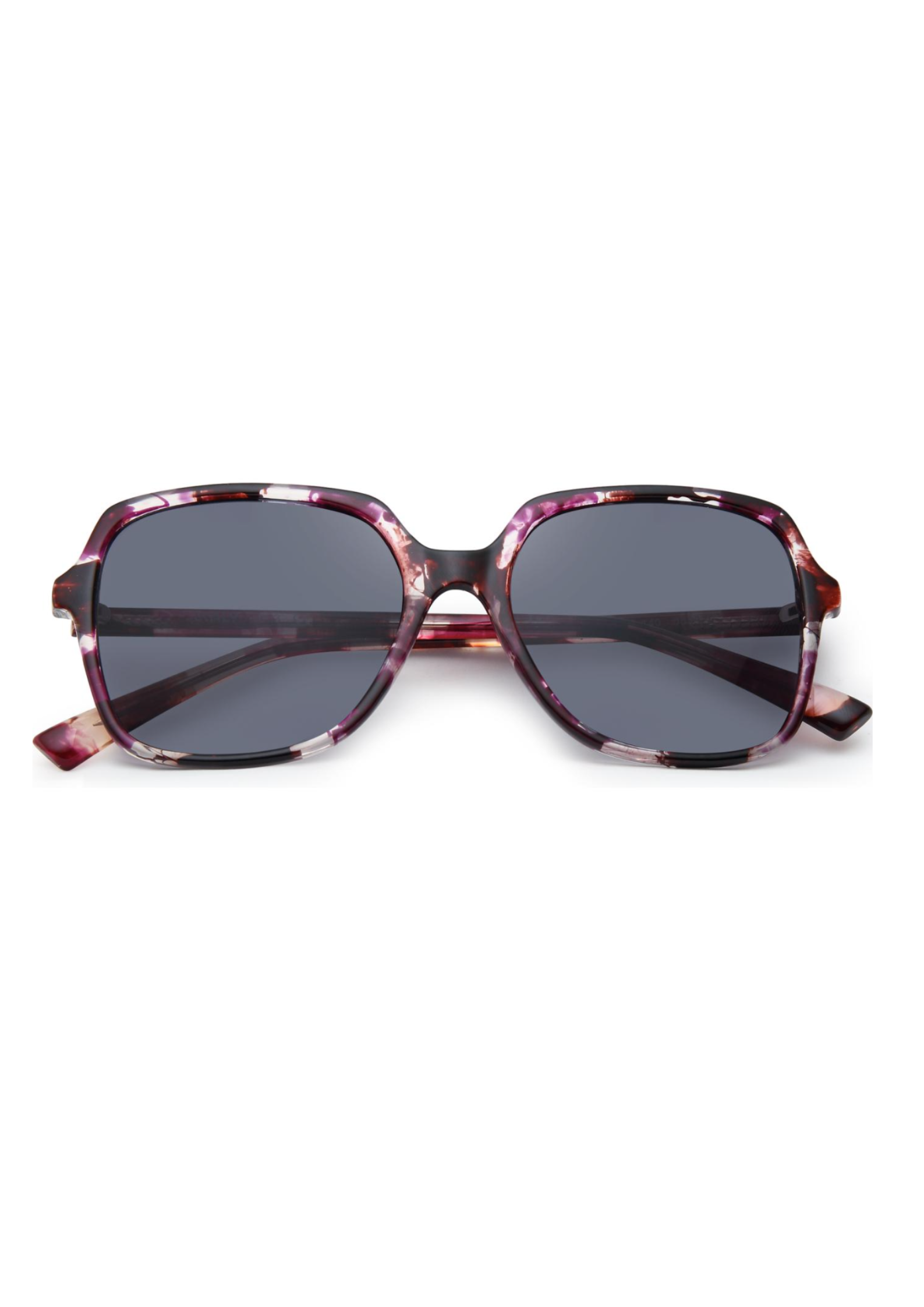 IKALY SP4194 – Lunettes de soleil femme acétate écaille violette & verres gris