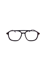 Lou – H4 | Lunettes de vue homme acétate double pont noir + clip