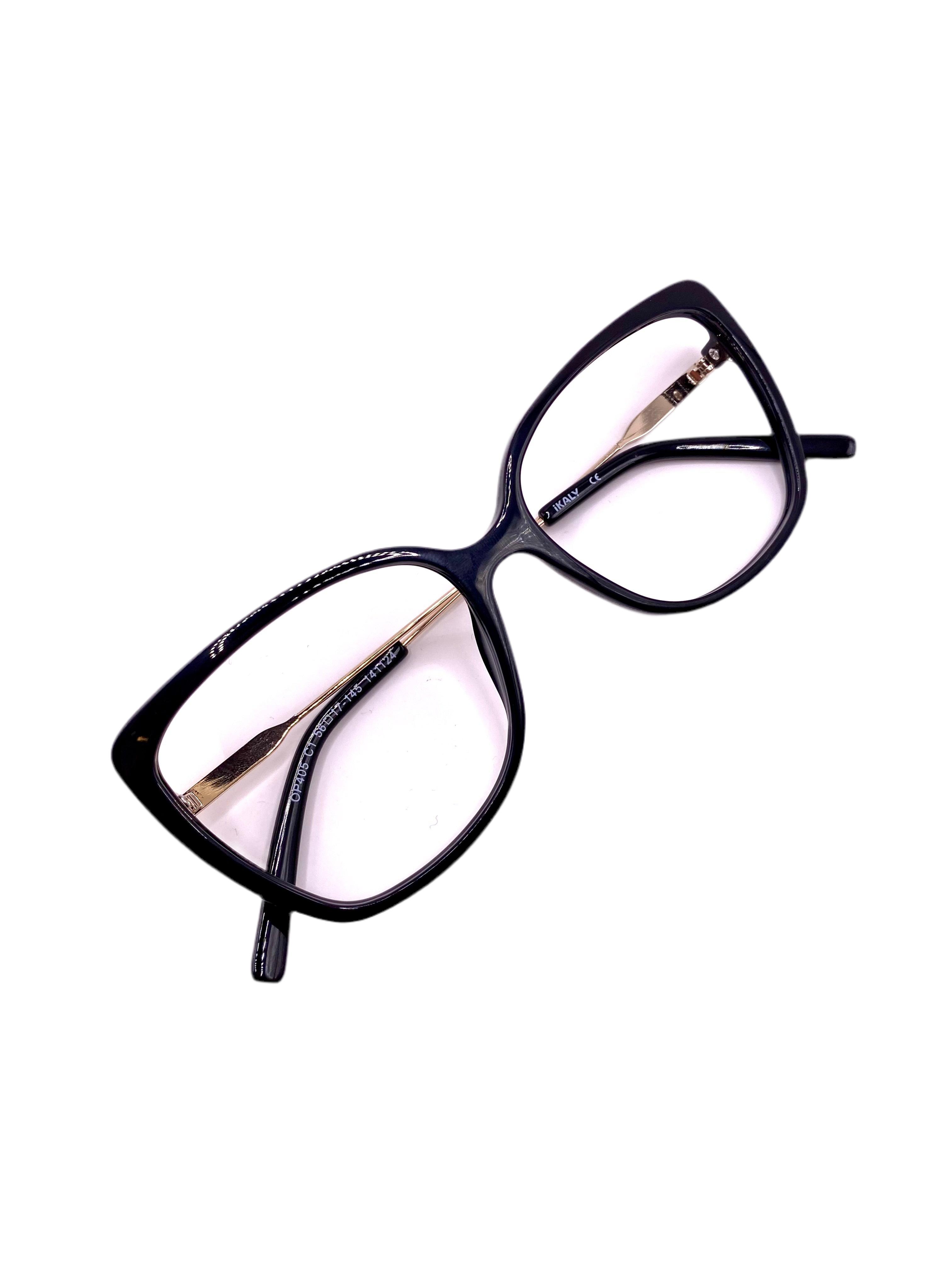 IKALY – OP405 | Lunettes de vue femme noir et argent