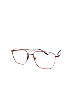 OSMOSE - OS922 | Lunettes de vue homme métal taupe pont bleu