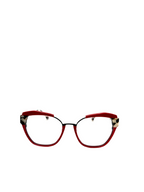 Woodys – Bellini | Lunettes de vue femme combiné noir, rouge & écaille