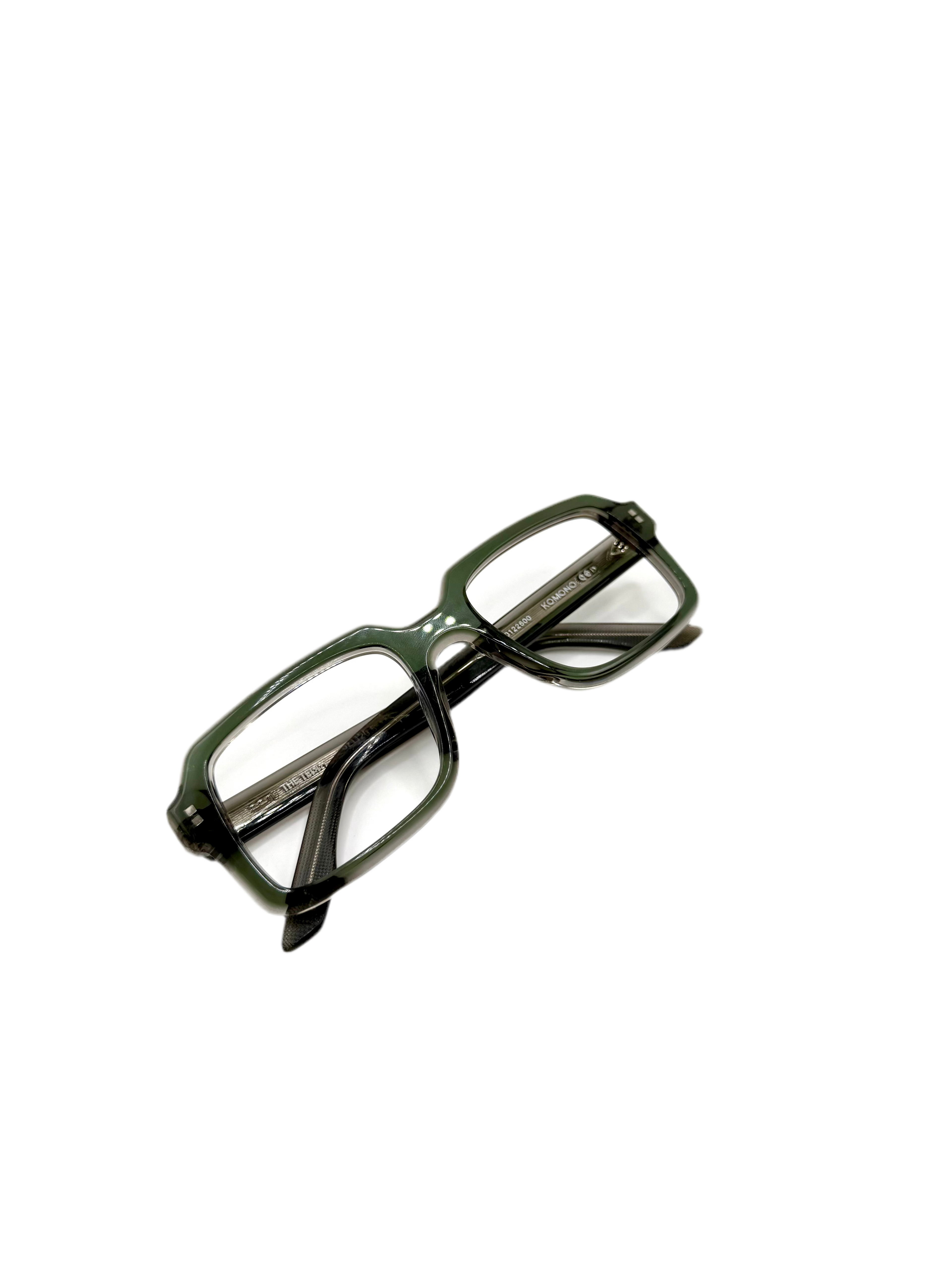 KOMONO – The Teddy | Lunettes de vue homme acétate crystal vert
