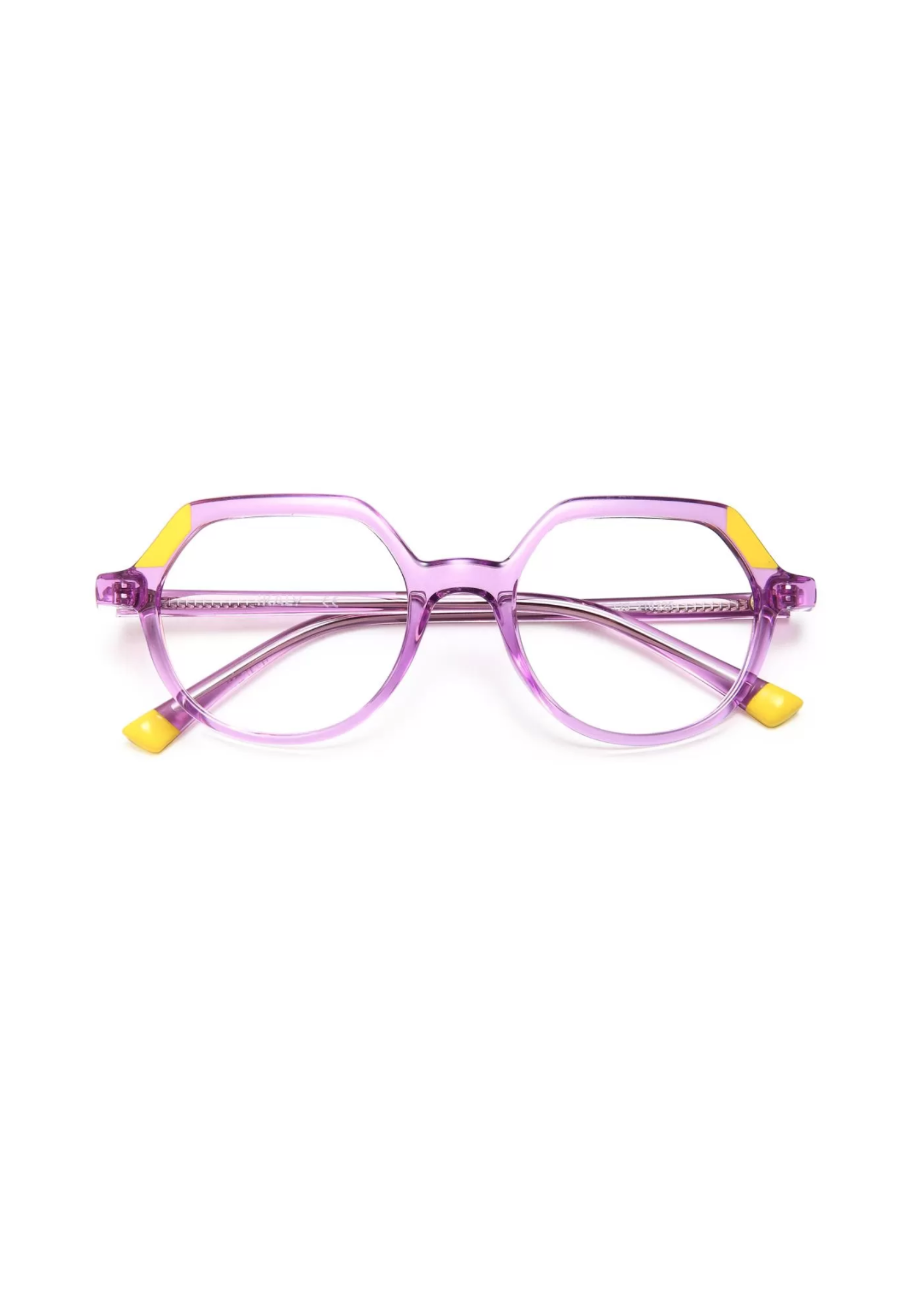 IKALY – OPJ033 | Lunettes de vue enfant cristal mauve et jaune