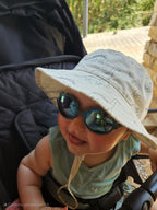 KIETLA - LION | Lunettes de soleil incassables enfant kaki 2-4 ans