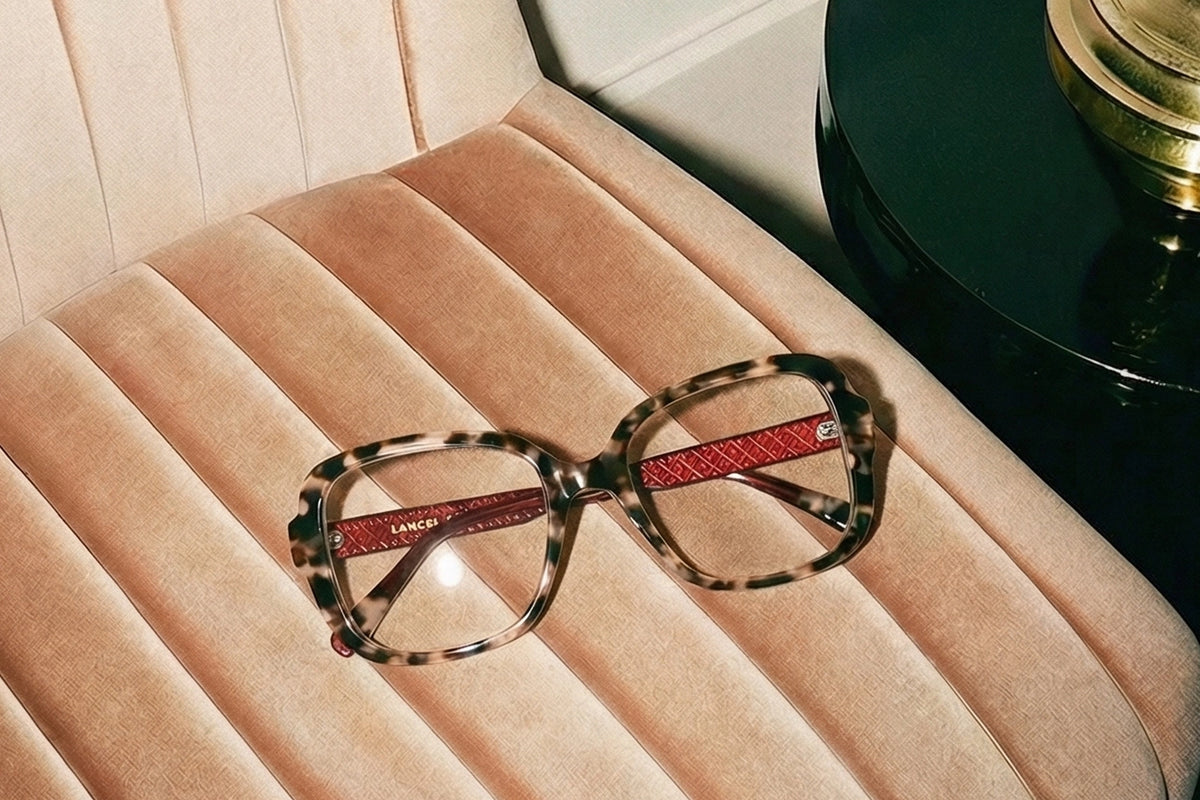 LANCEL – ENORA | Lunettes de vue femme écaille et branche marron