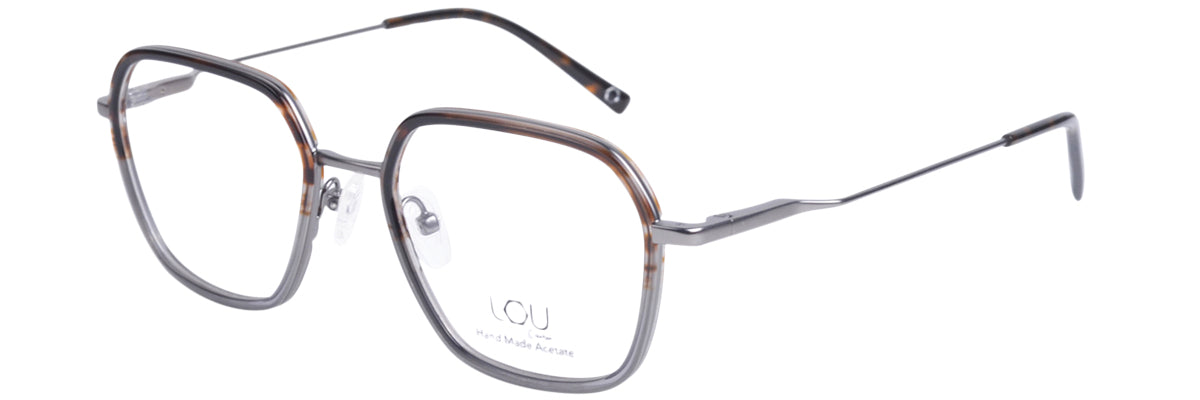 Lou – AM40 | Lunettes de vue homme combiné gris & écaille