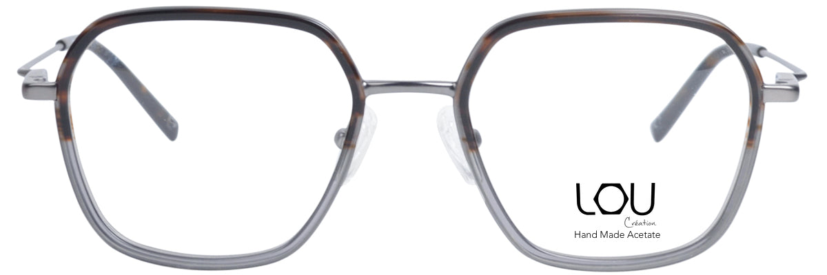 Lou – AM40 | Lunettes de vue homme combiné gris & écaille