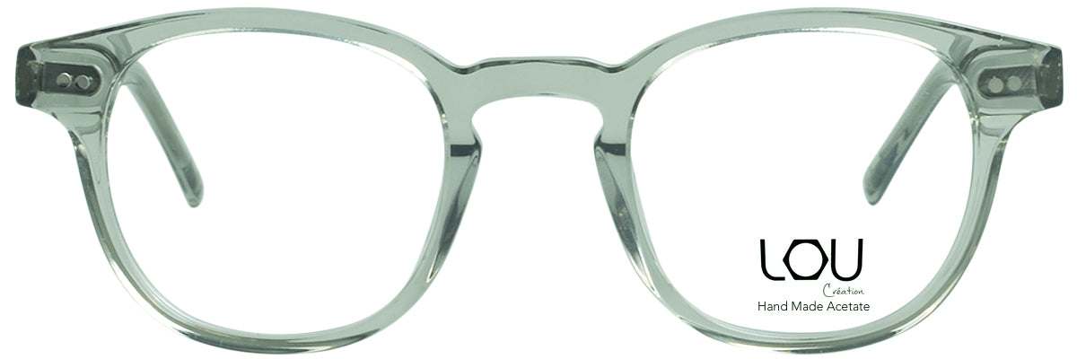 Lou – AM55 | Lunettes de vue homme acétate cristal vert