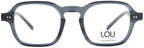 Lou – AM58 | Lunettes de vue homme acétate cristal gris