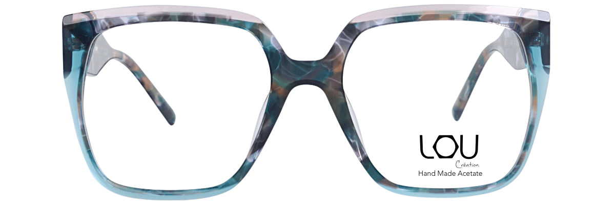 Lou – AW81 | Lunettes de vue femme écaille bleu