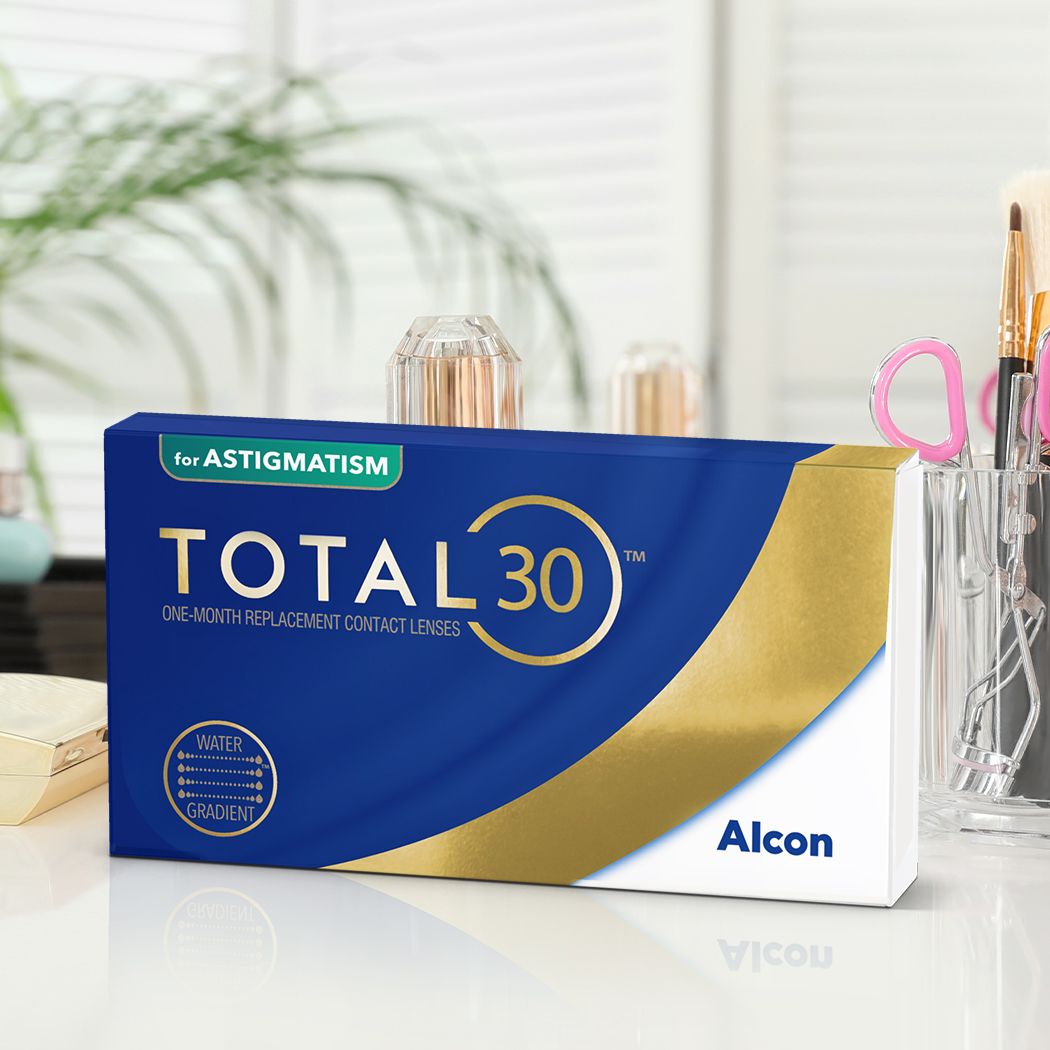 ALCON TOTAL 30 FOR ASTIGMATISM | Lentilles mensuelles BTE 6