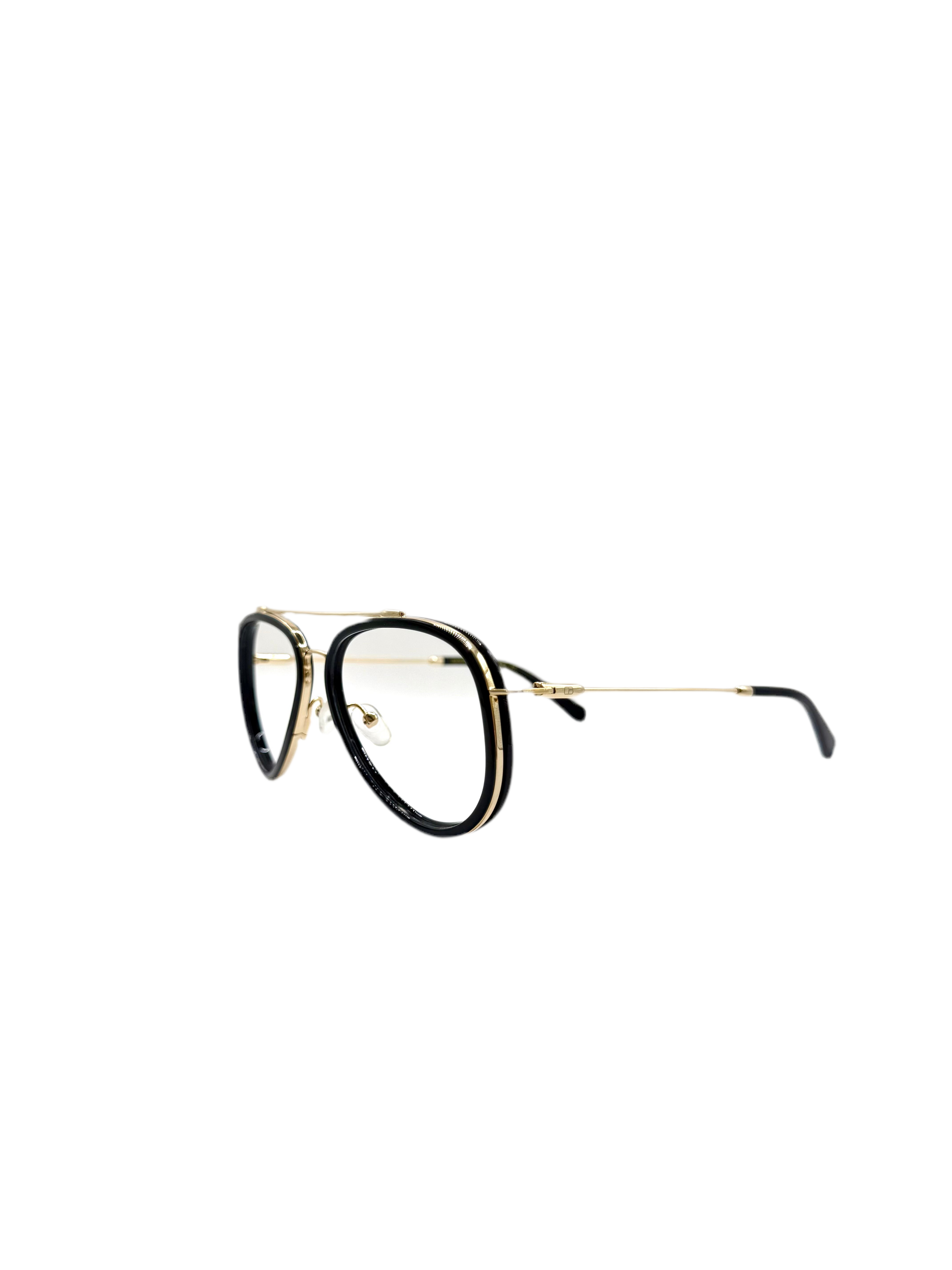 Daniel Benhamss – Ellie | Lunettes de vue femme noir et doré double pont
