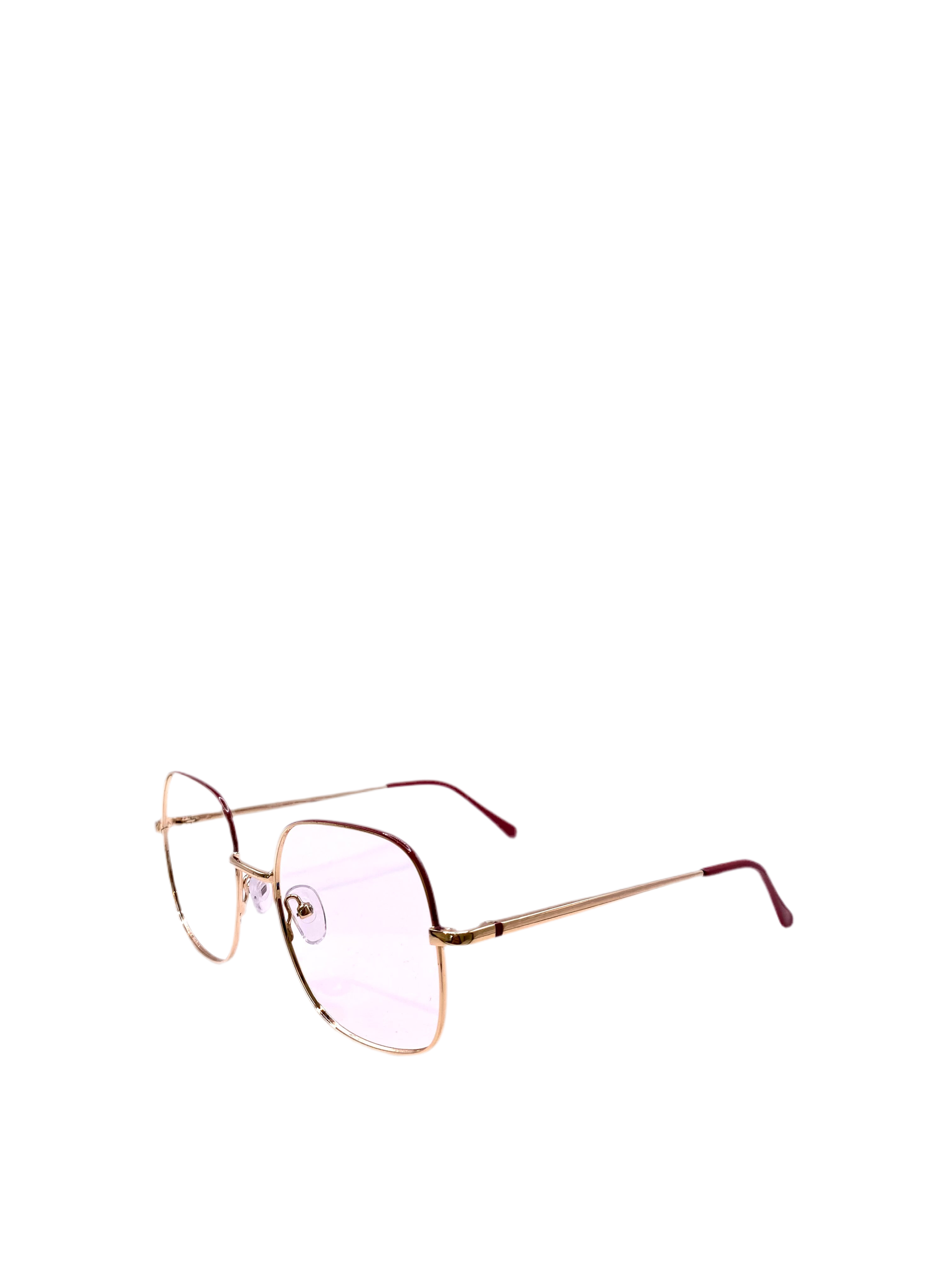 IKALY – P313 | Lunettes de vue femme doré et bordeaux