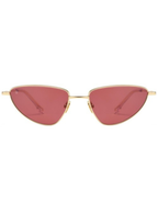 BALI Iris – Lunettes de soleil femme doré verres rouge