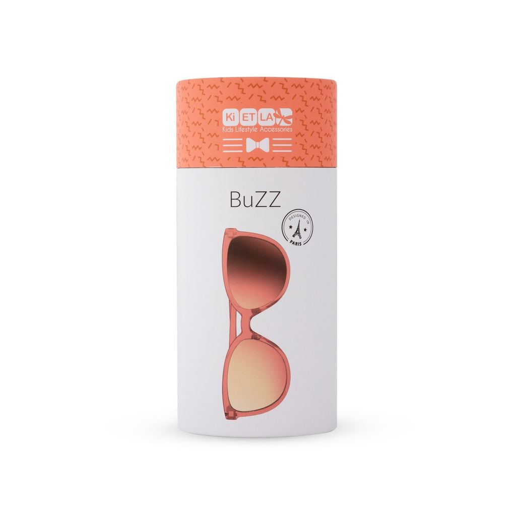 KIETLA - BUZZ | Lunettes de soleil enfant rose néon 4-6 ans