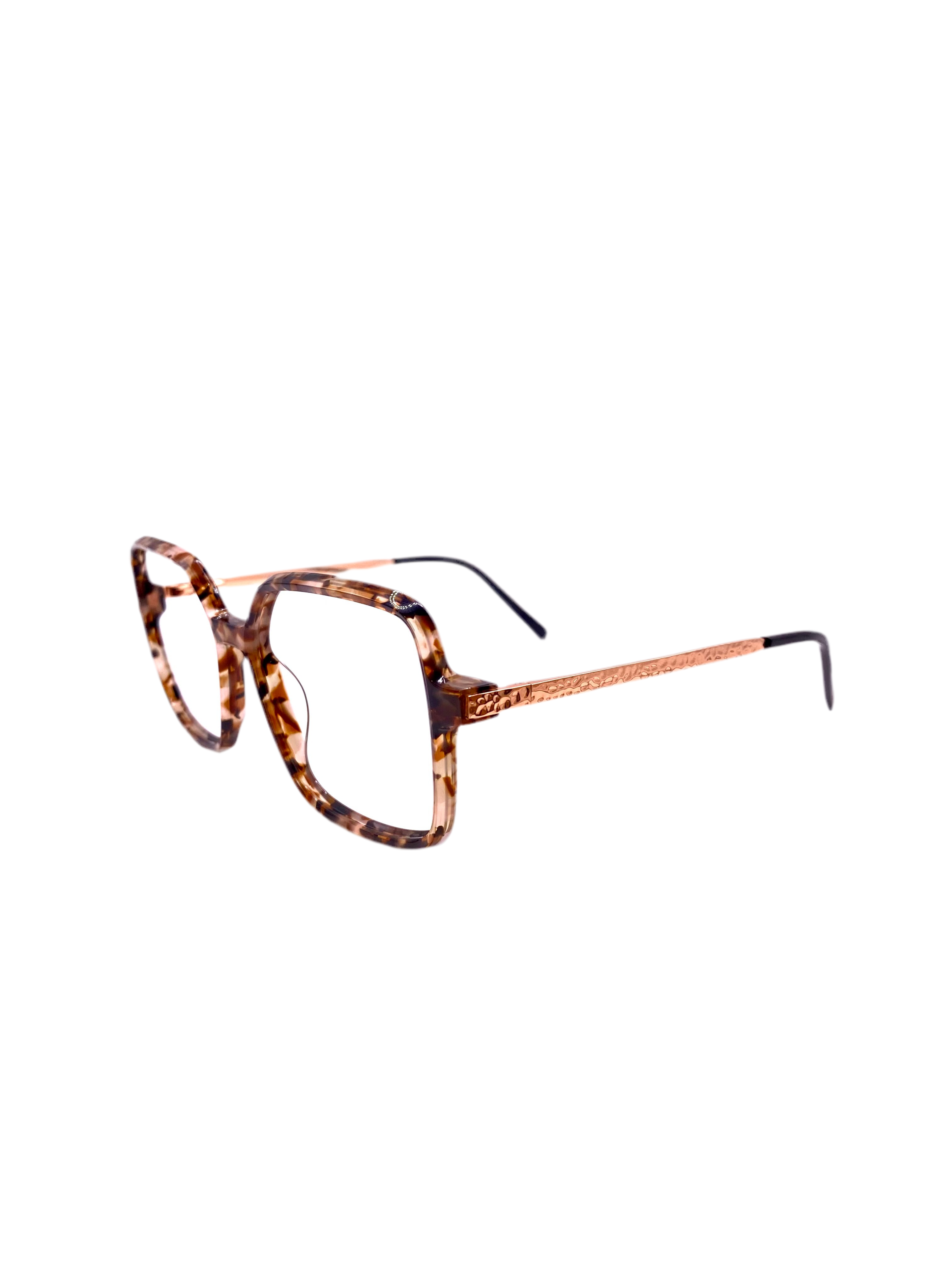 Lou – F1 | Lunettes de vue femme écaille rose + clip