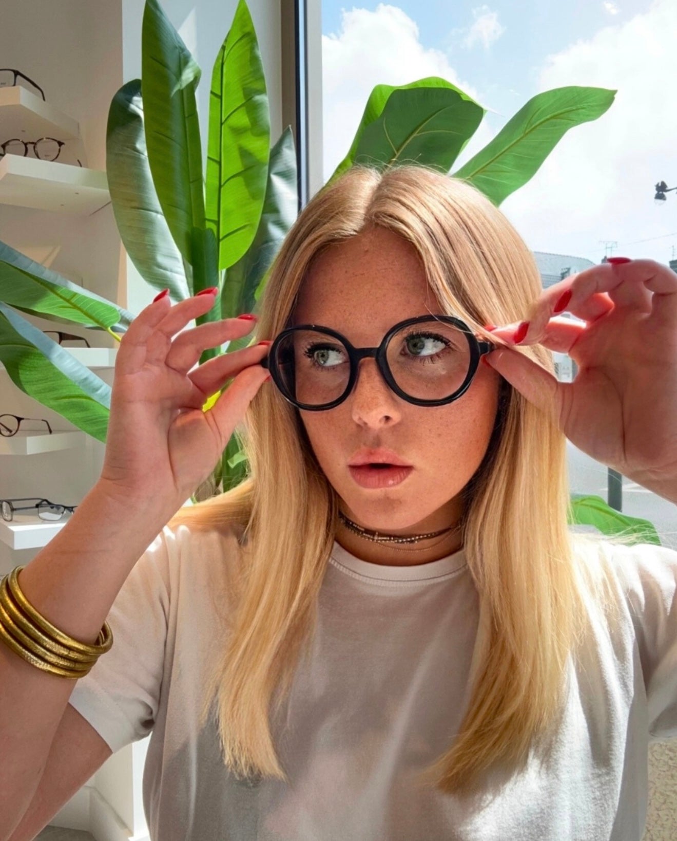 Bali – Celest | Lunettes de vue femme noir et écailles en acétate