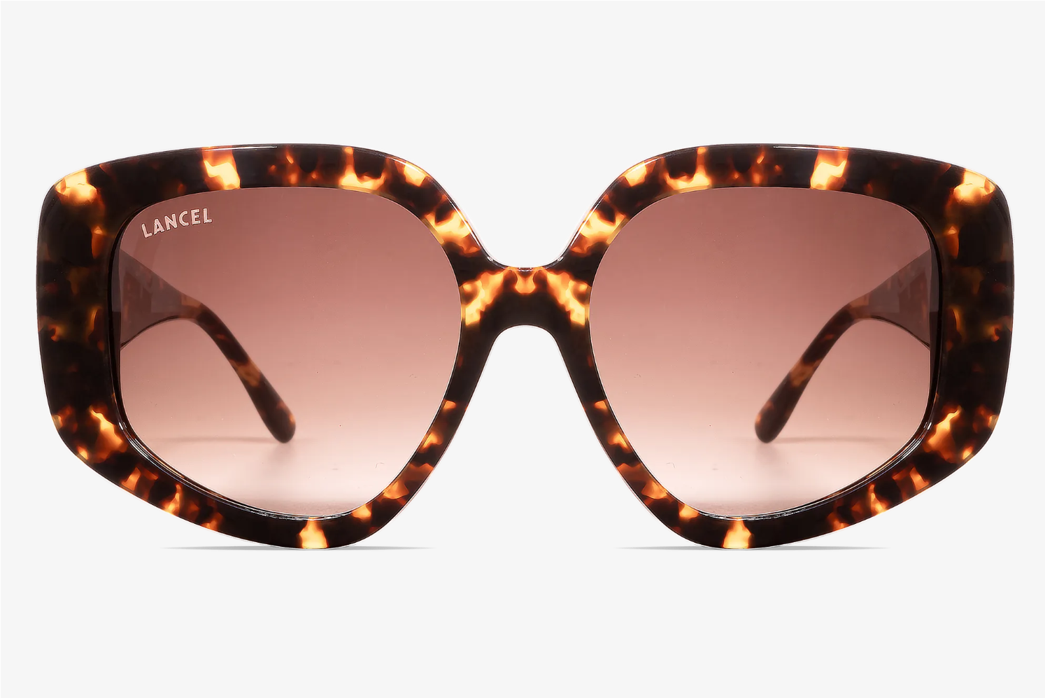 LANCEL LA91045 – Lunettes de soleil femme écaille & brun