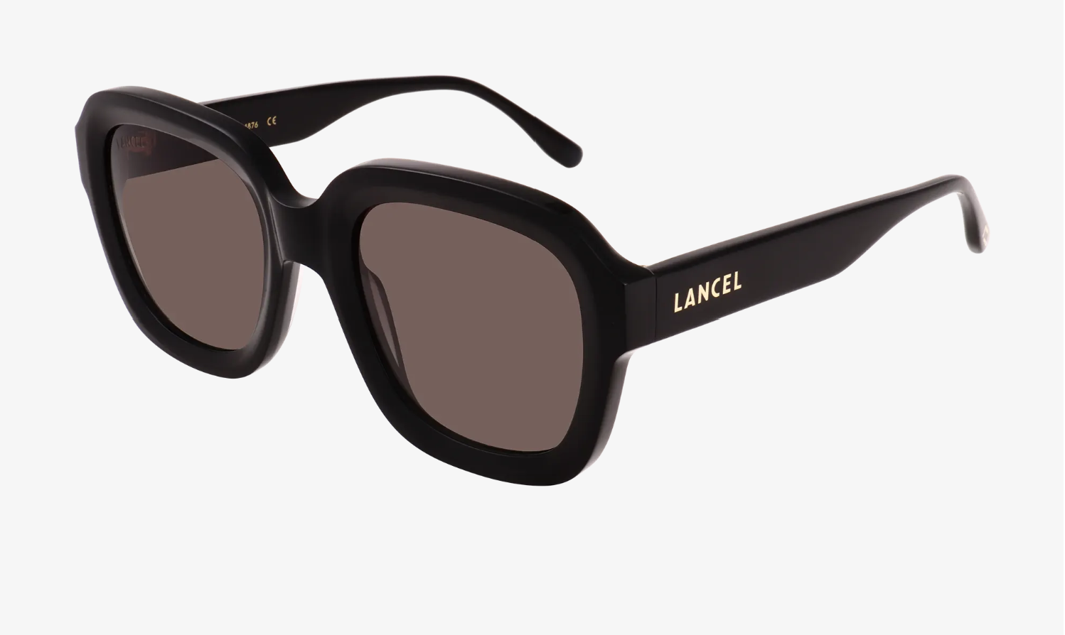 LANCEL LA91053 – Lunettes de soleil femme noir & verres gris dégradé