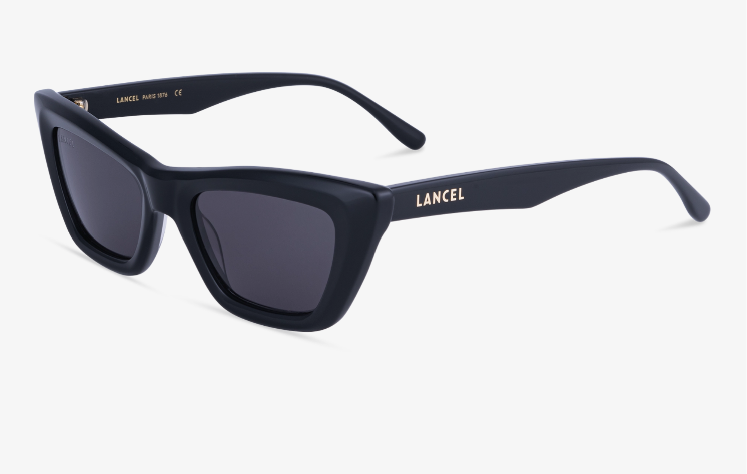 LANCEL LA91034 – Lunettes de soleil femme noir & verres gris