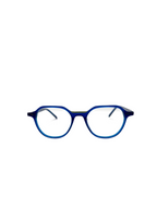 Lou – AM61 | Lunettes de vue homme acétate bleu liseré jaune