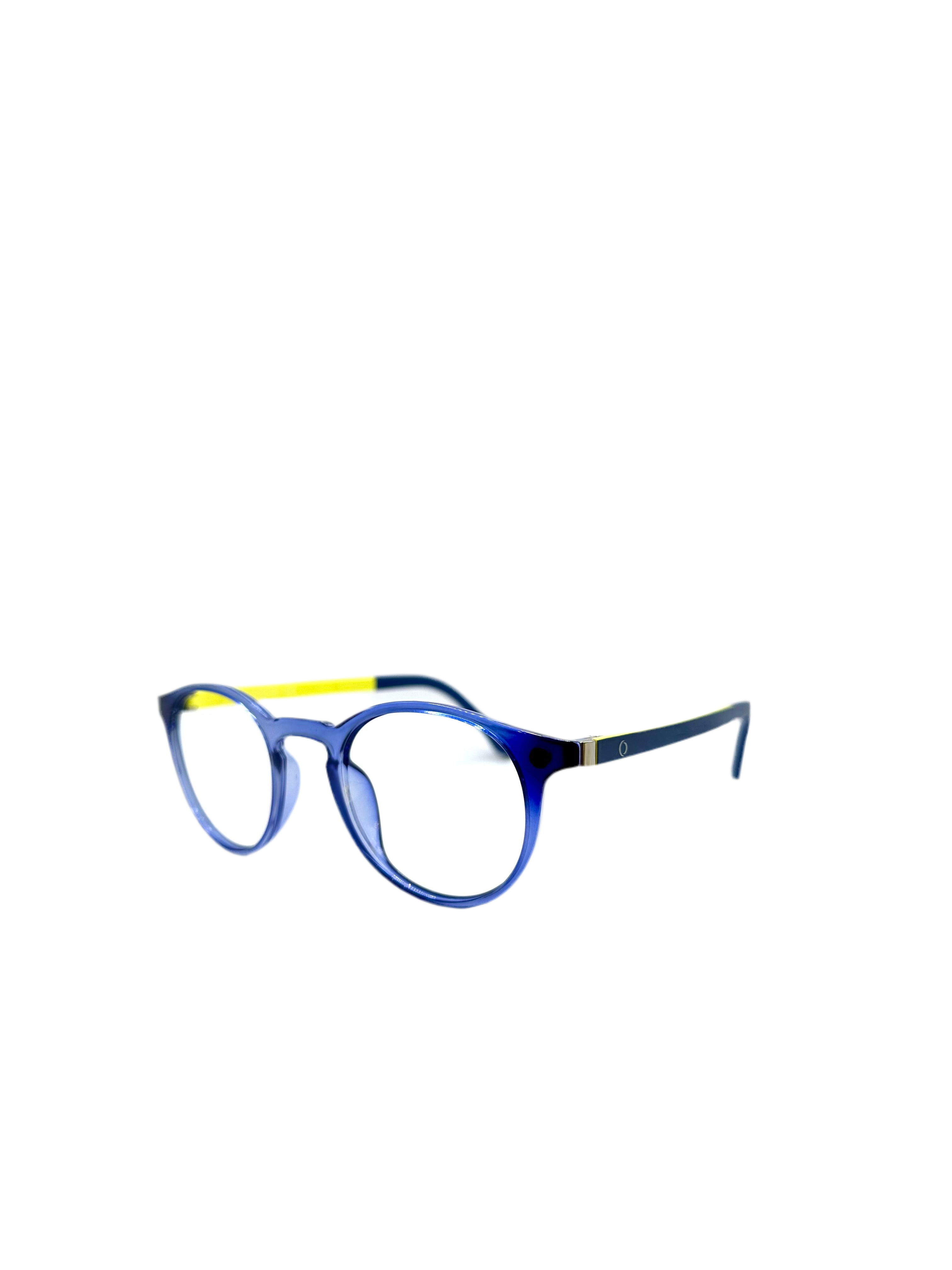 OSMOSE - OCP589 | Lunettes de vue enfant ultem cristal bleu & jaune à clip