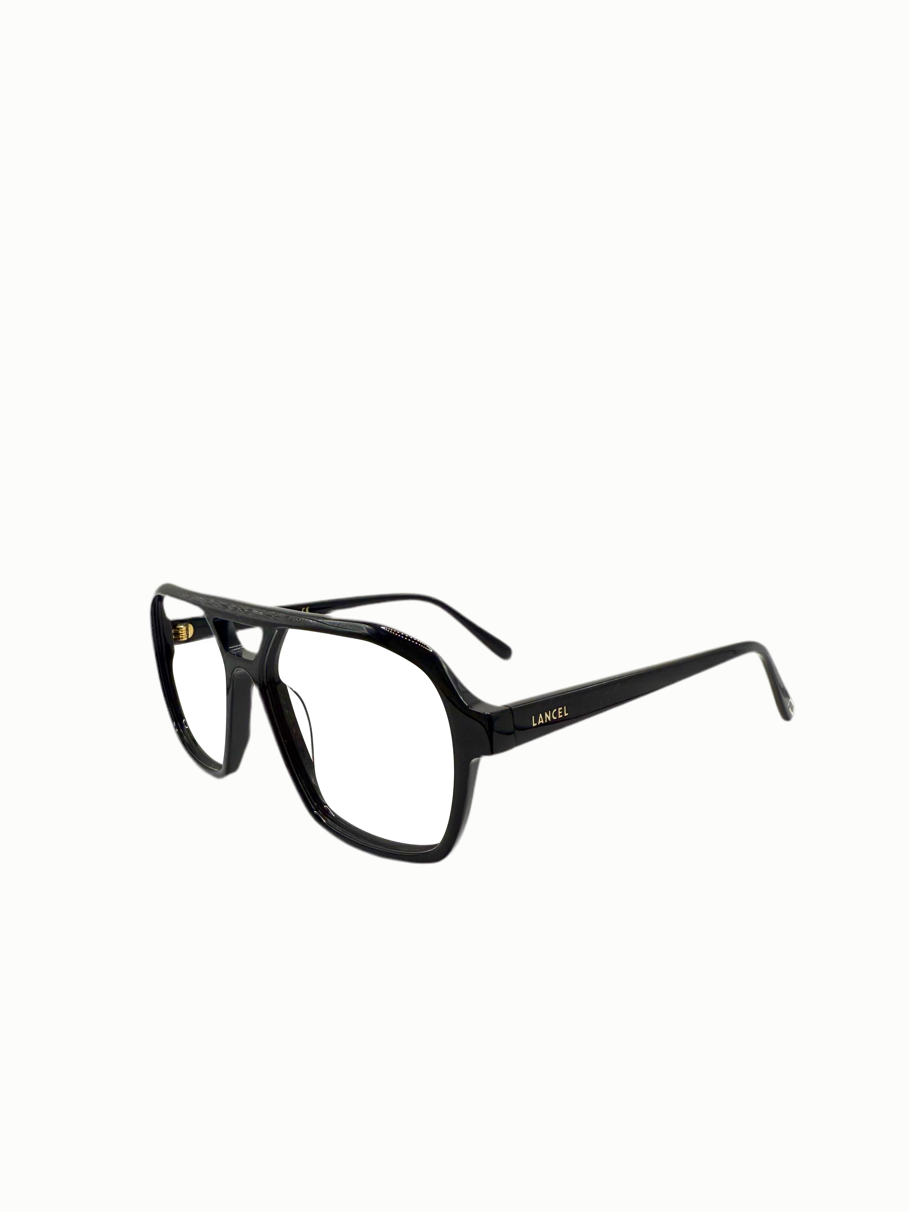 LANCEL – LA90068 | Lunettes de vue femme double pont noir