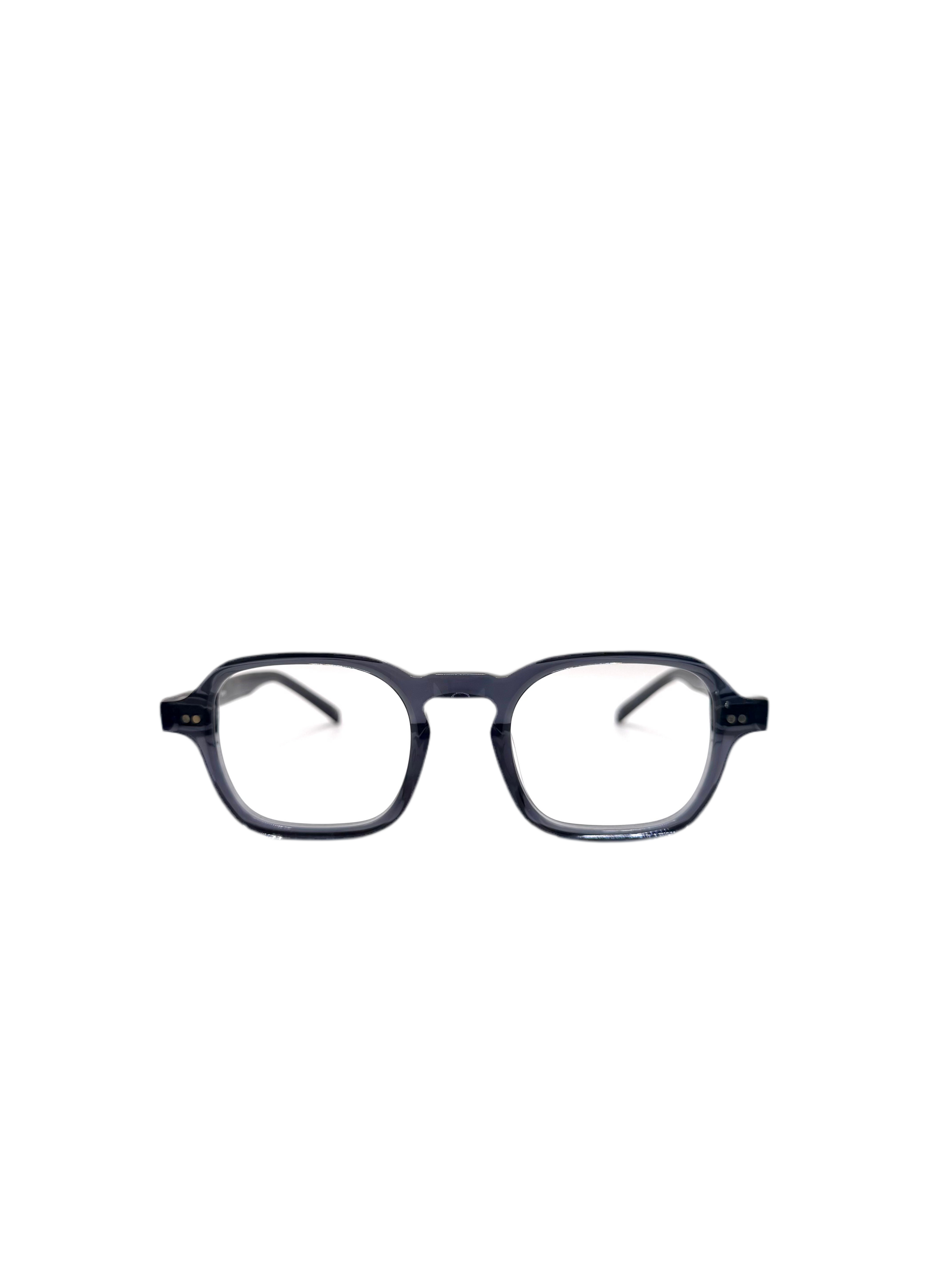Lou – AM58 | Lunettes de vue homme acétate cristal gris