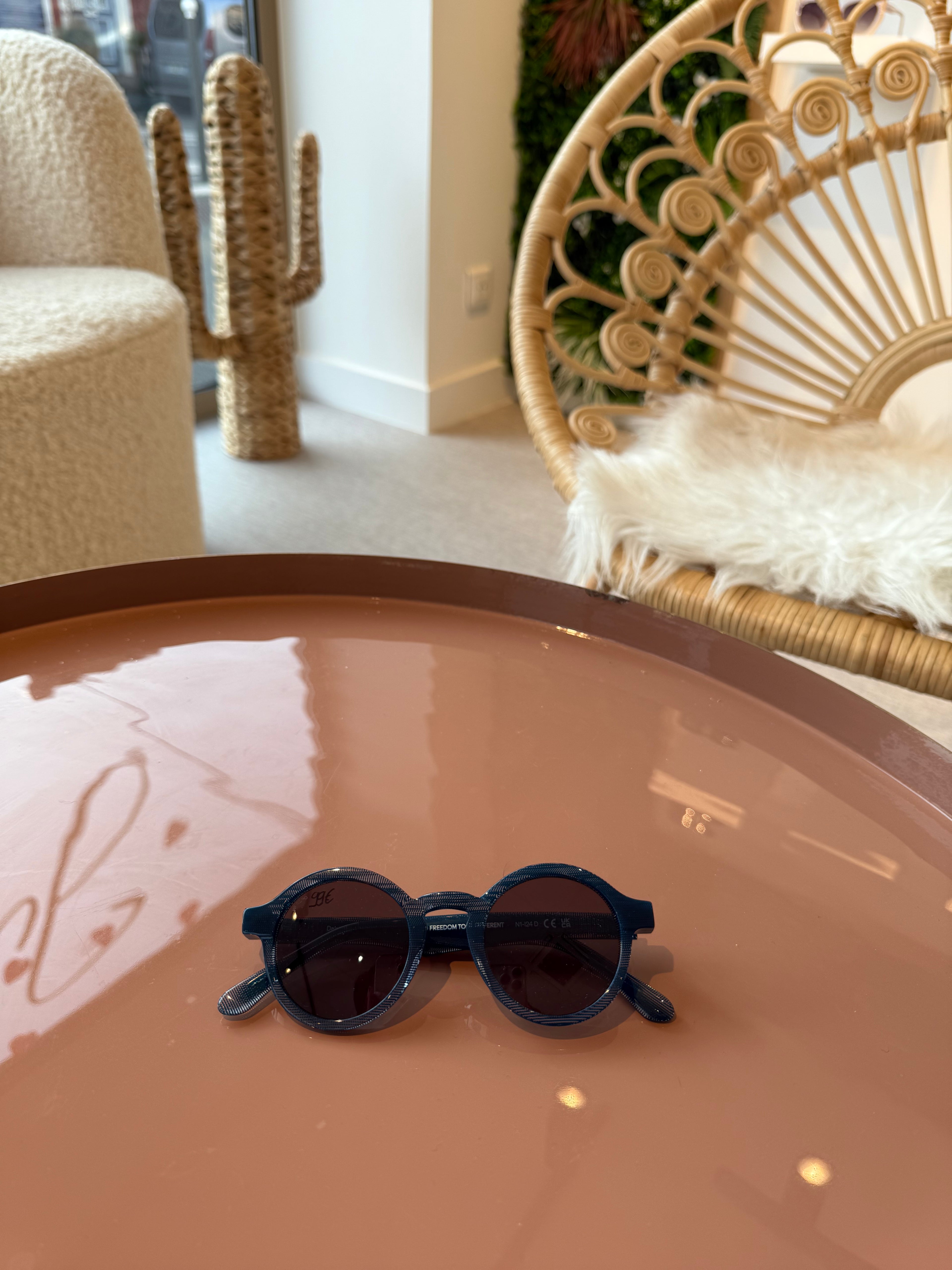 MR.BOHO Dalston – Lunettes de soleil homme cristal bleu