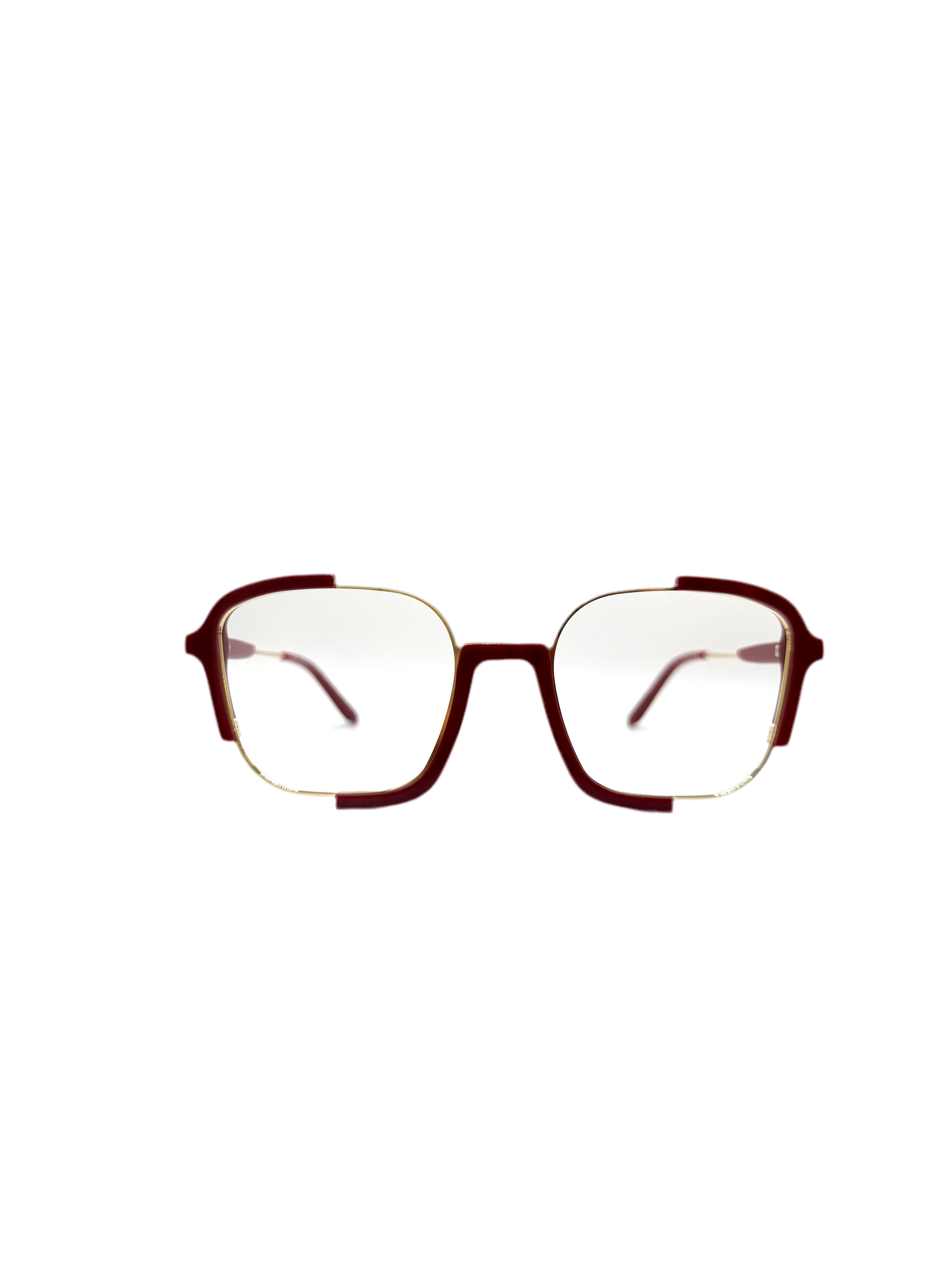 MR.BOHO – Kido | Lunettes de vue femme combiné doré et rouge