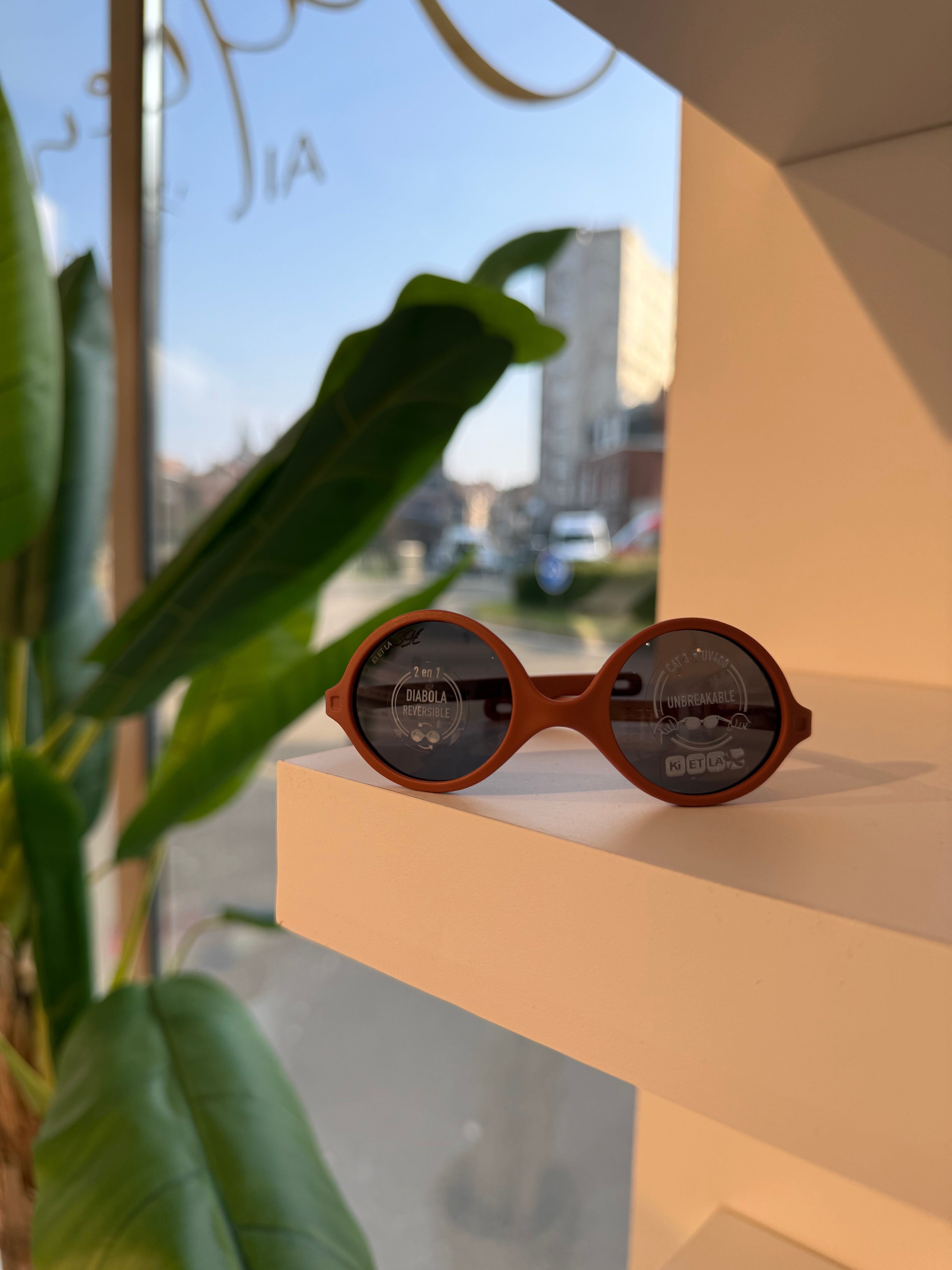 KIETLA - DIABOLA | Lunettes de soleil bébé terracotta 0 à 1 an