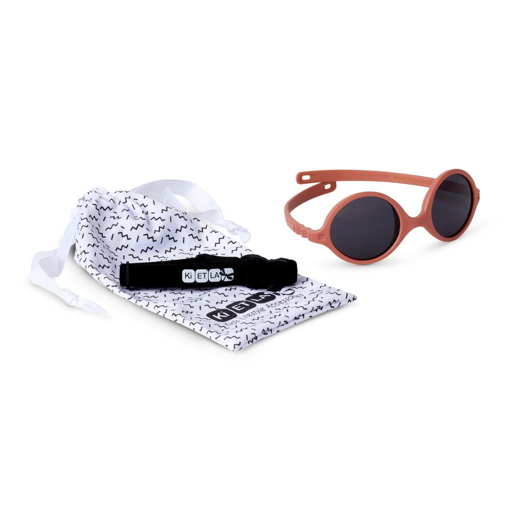 KIETLA - DIABOLA | Lunettes de soleil bébé terracotta 0 à 1 an