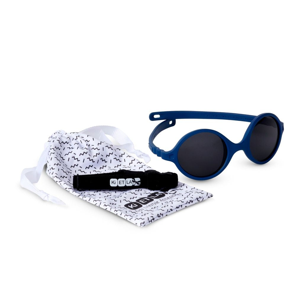KIETLA - DIABOLA | Lunettes de soleil bébé bleu denim 0 à 1 an