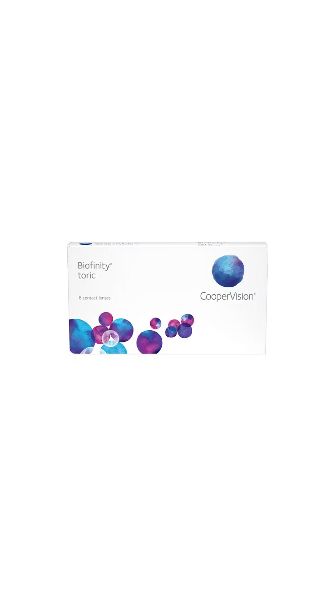 COOPERVISION Biofinity Toric – Lentilles astigmatisme mensuelles - BTE 6