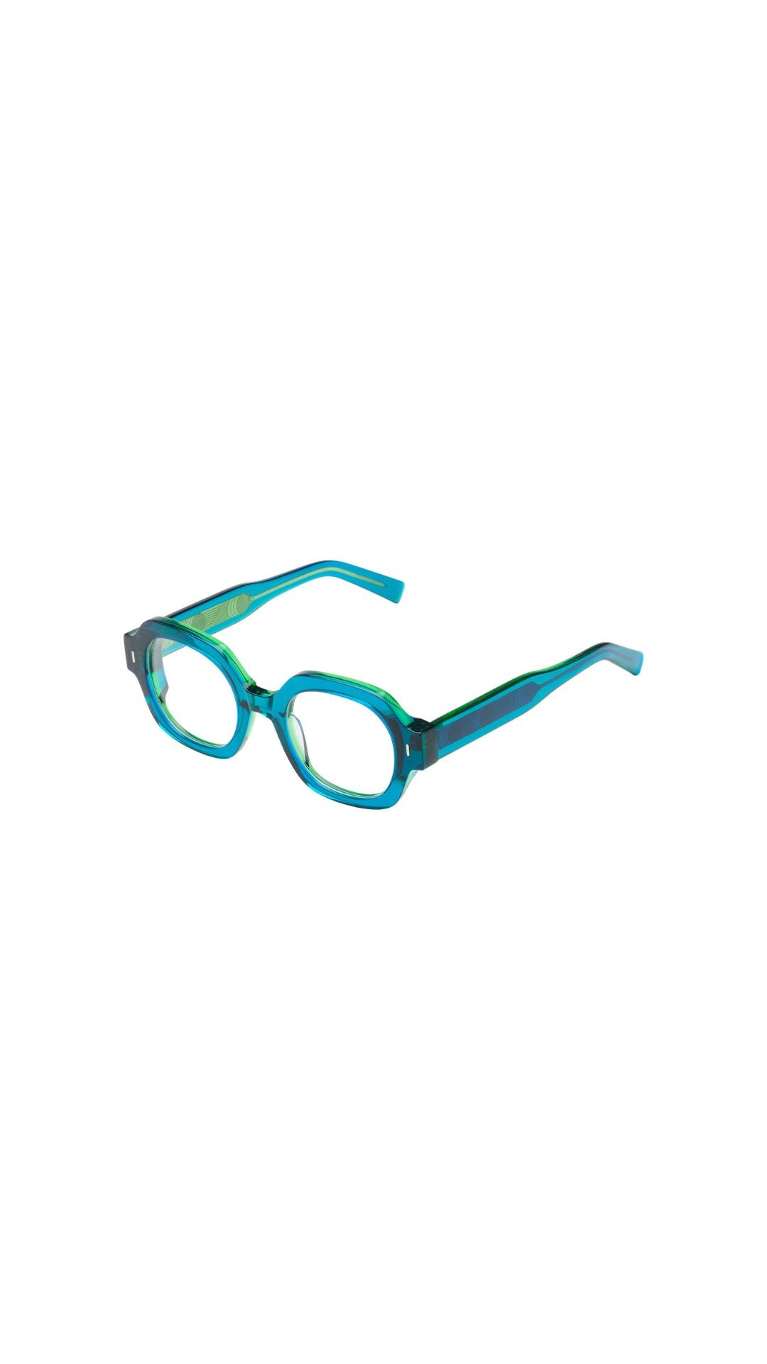 KOMONO – The Florence | Lunettes de vue femme acétate cristal bleu