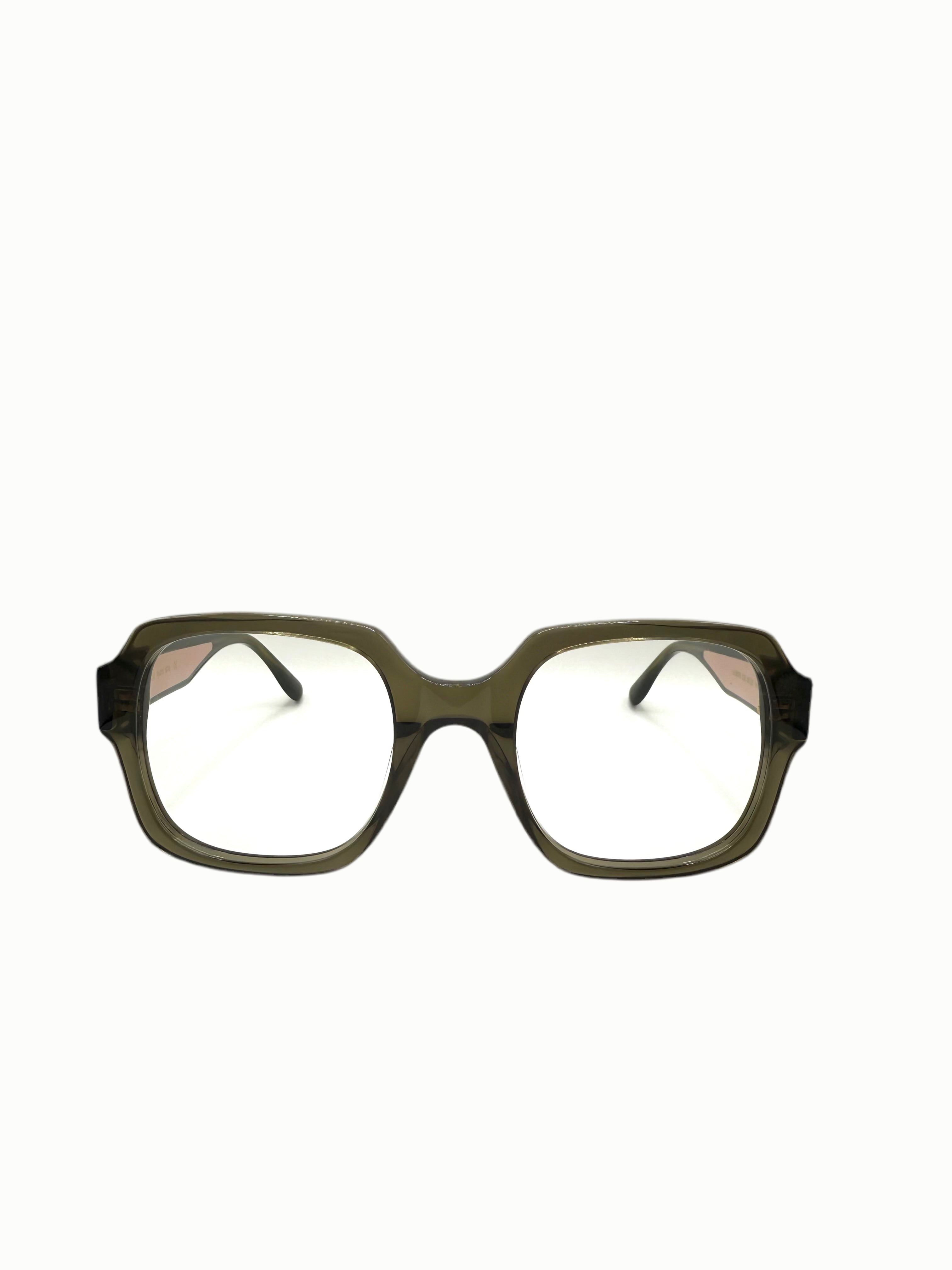 LANCEL – LA90076 | Lunettes de vue femme kaki & rose